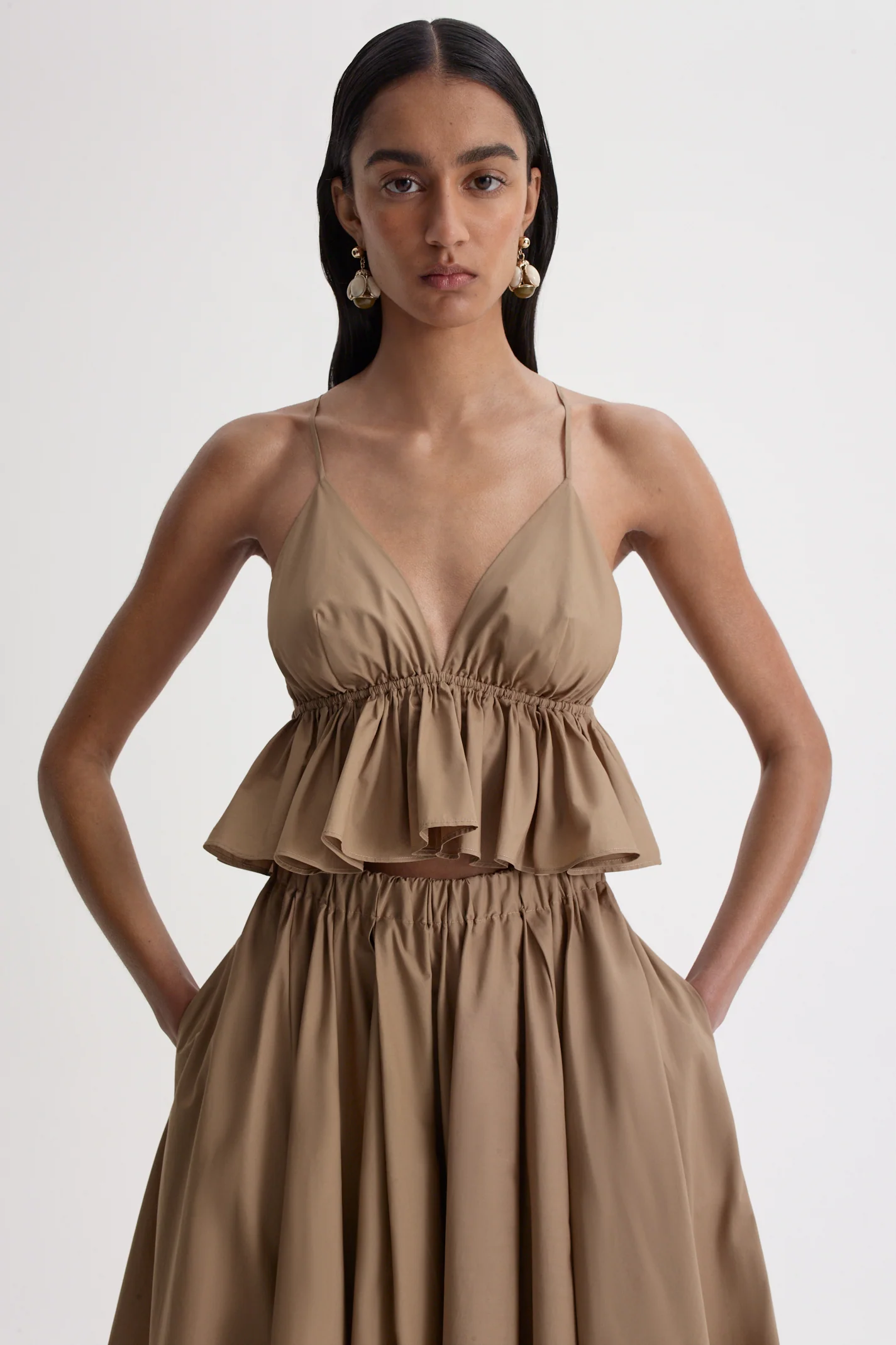 PARACHUTE COTTON RUFFLE CAMISOLE - Image 3