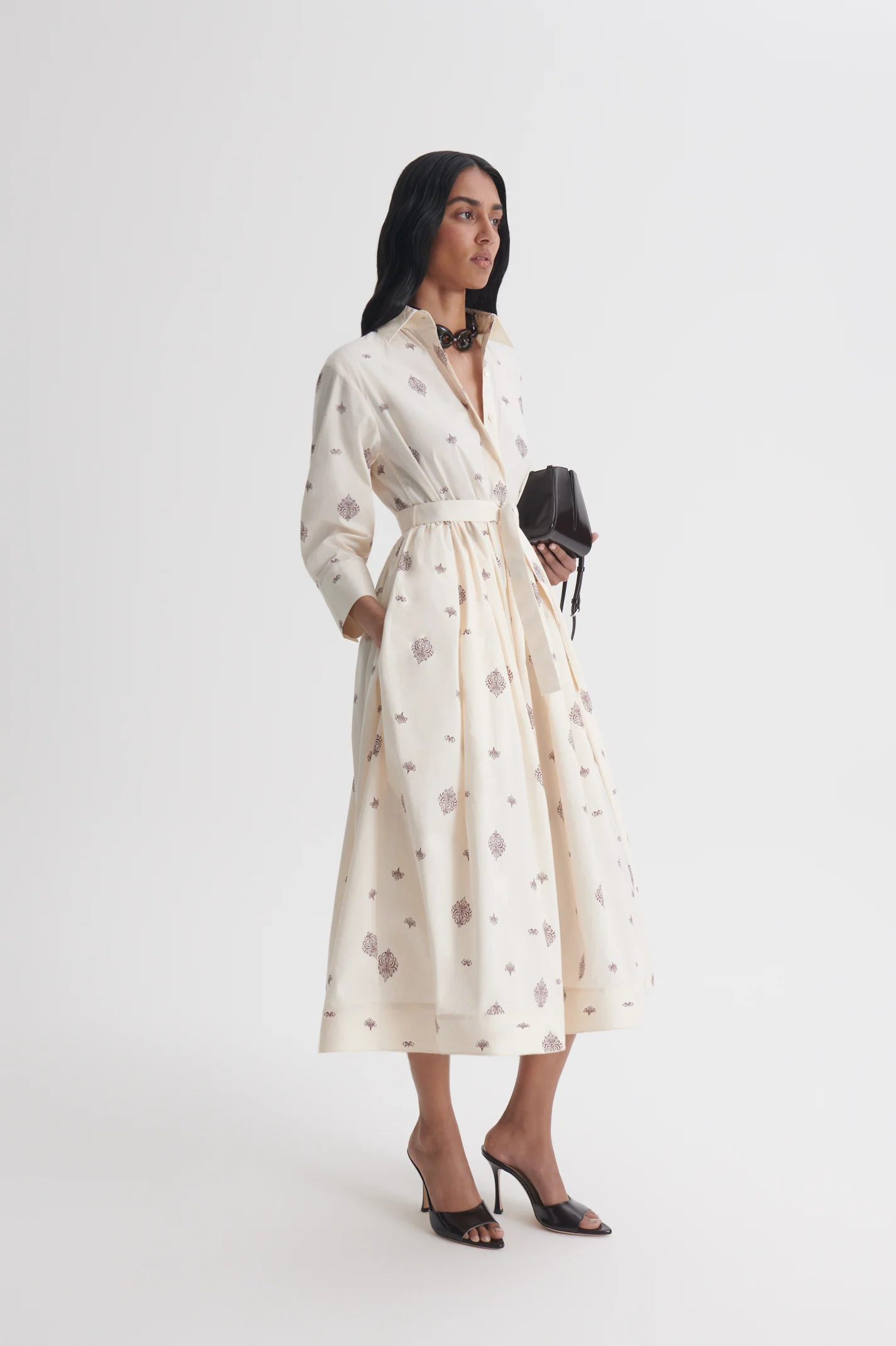 PARACHUTE FOULARD SHIRT DRESS - Image 5