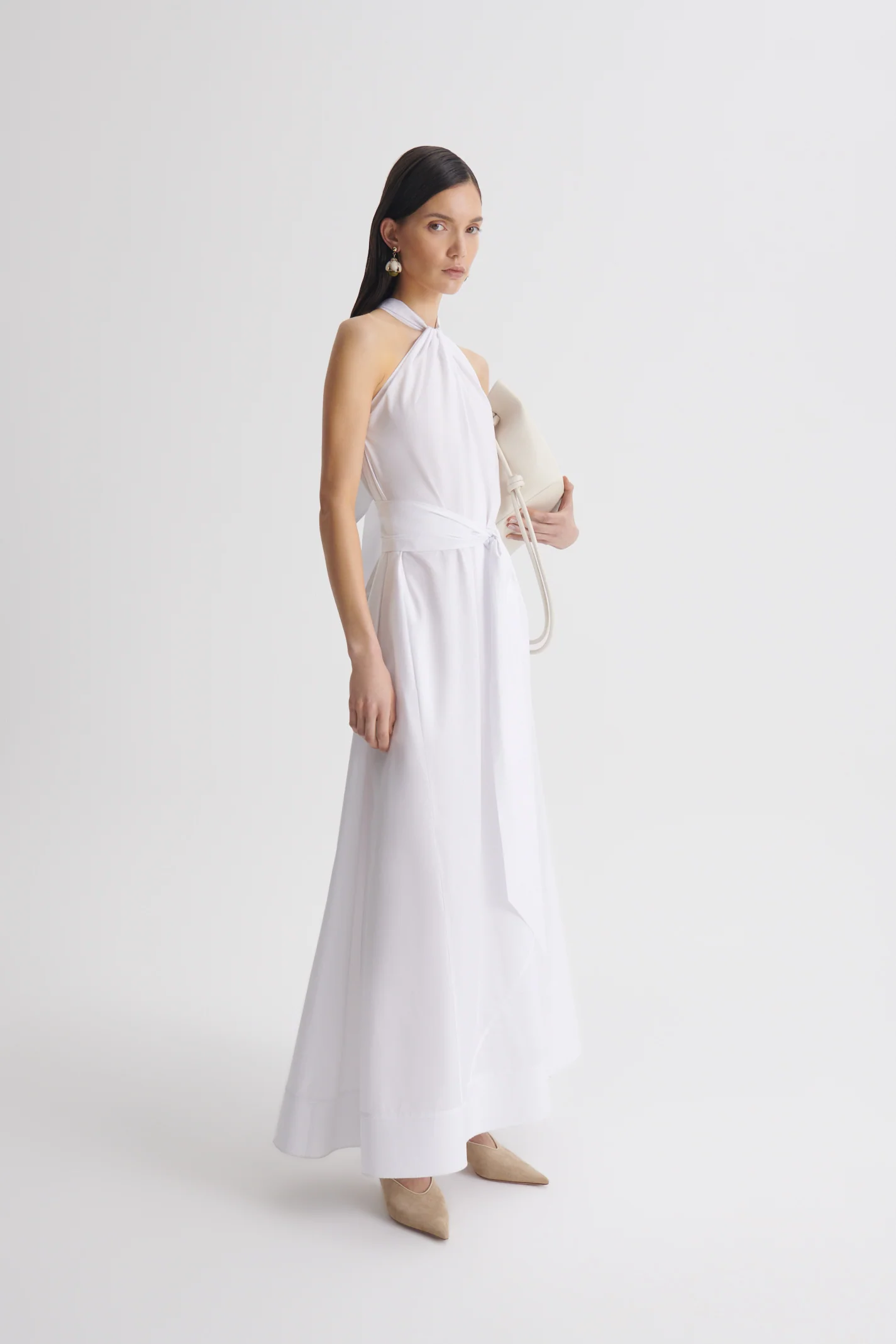 PARACHUTE TURBAN TIE DRESS - Image 5