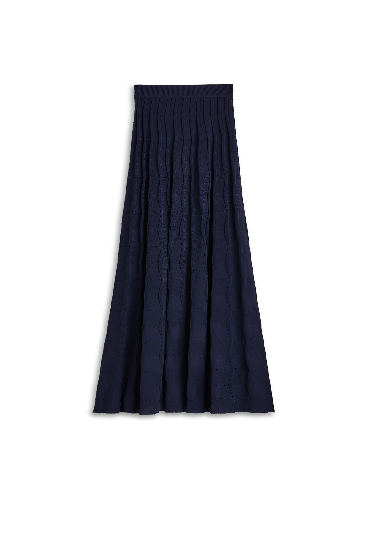 PLEAT WAVE STITCH SKIRT