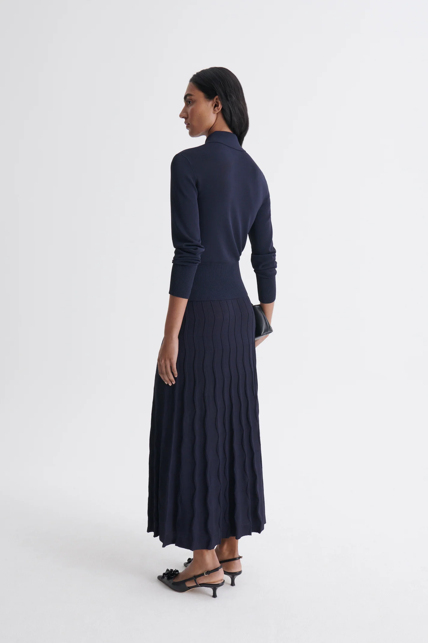 PLEAT WAVE STITCH SKIRT - Image 5