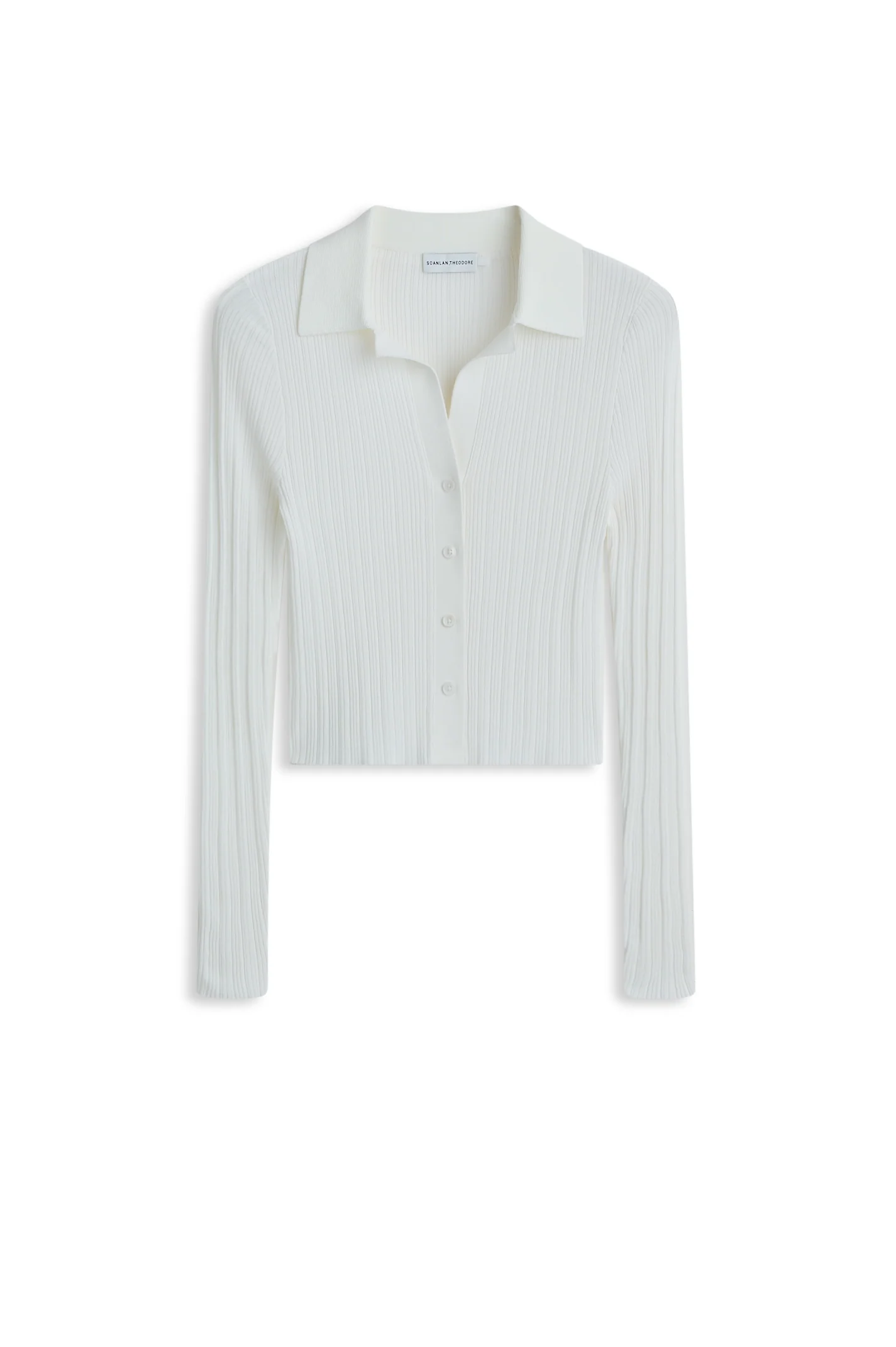 PLEATED RIB CARDIGAN