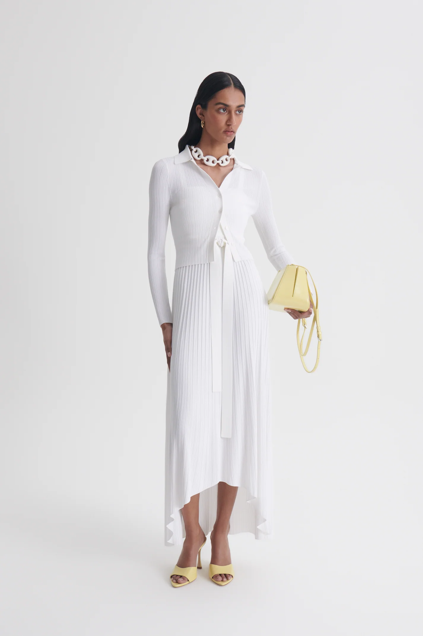 PLEATED RIB CARDIGAN - Image 4
