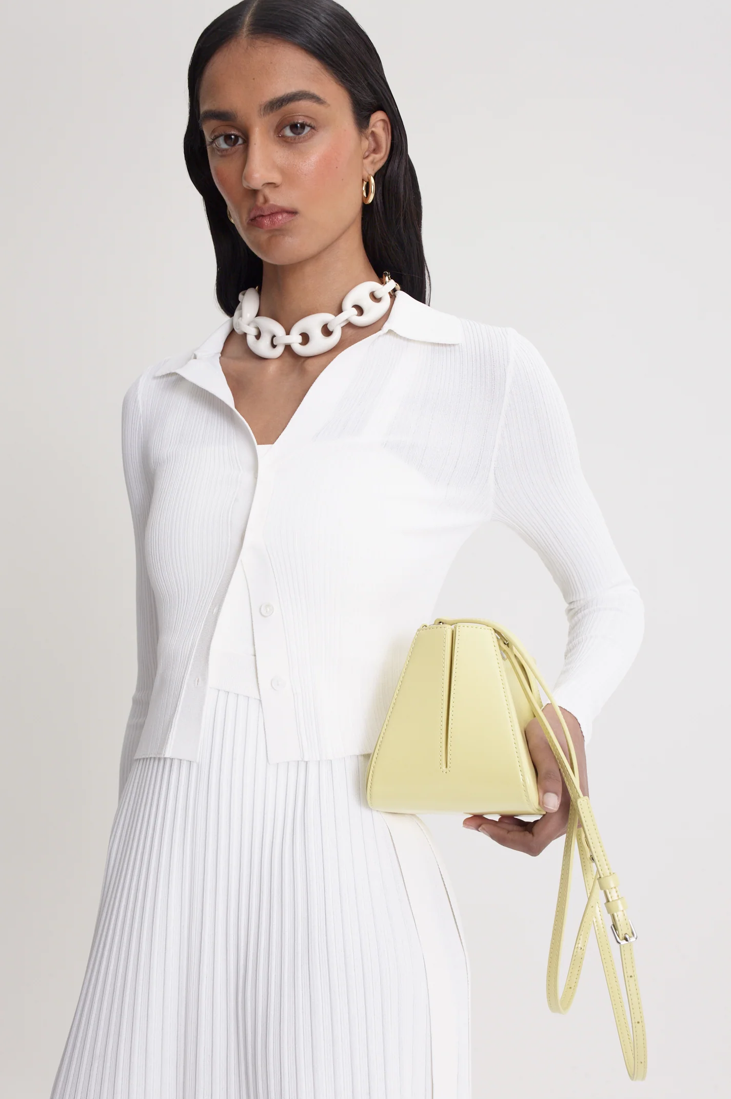 PLEATED RIB CARDIGAN - Image 9