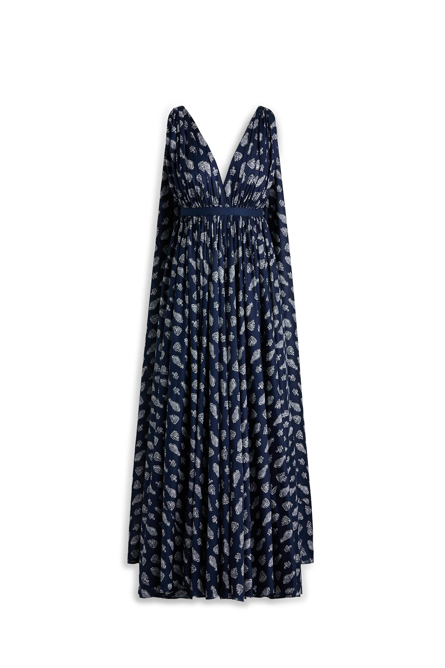 POLISHED VOILE PAISLEY GOWN