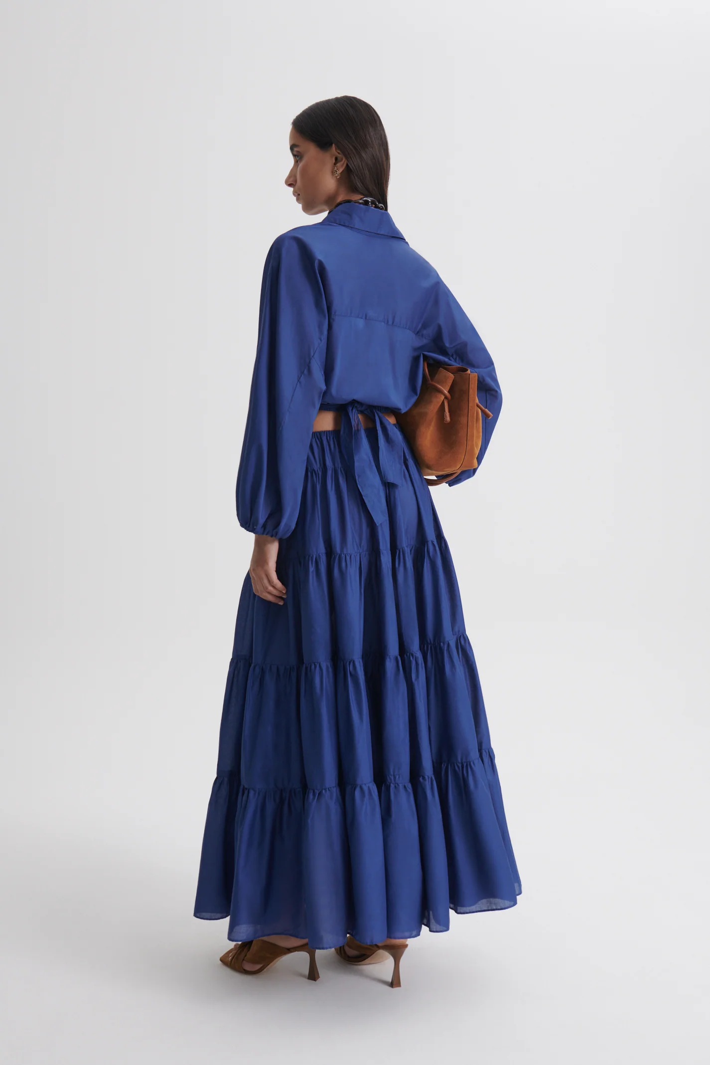 POLISHED VOILE TIER SKIRT - Image 5