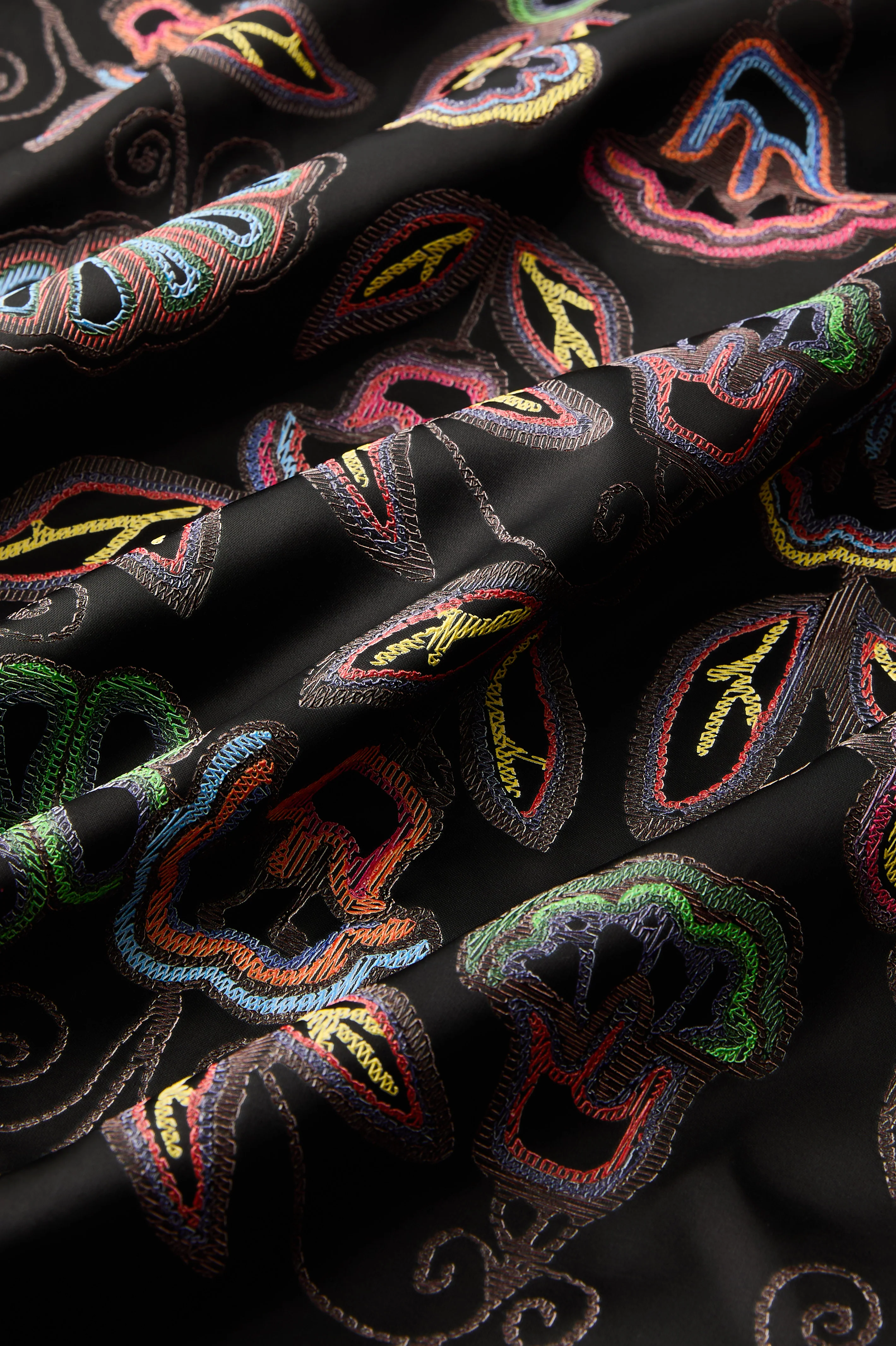 PRINTED SATIN PENCIL SKIRT - Image 8