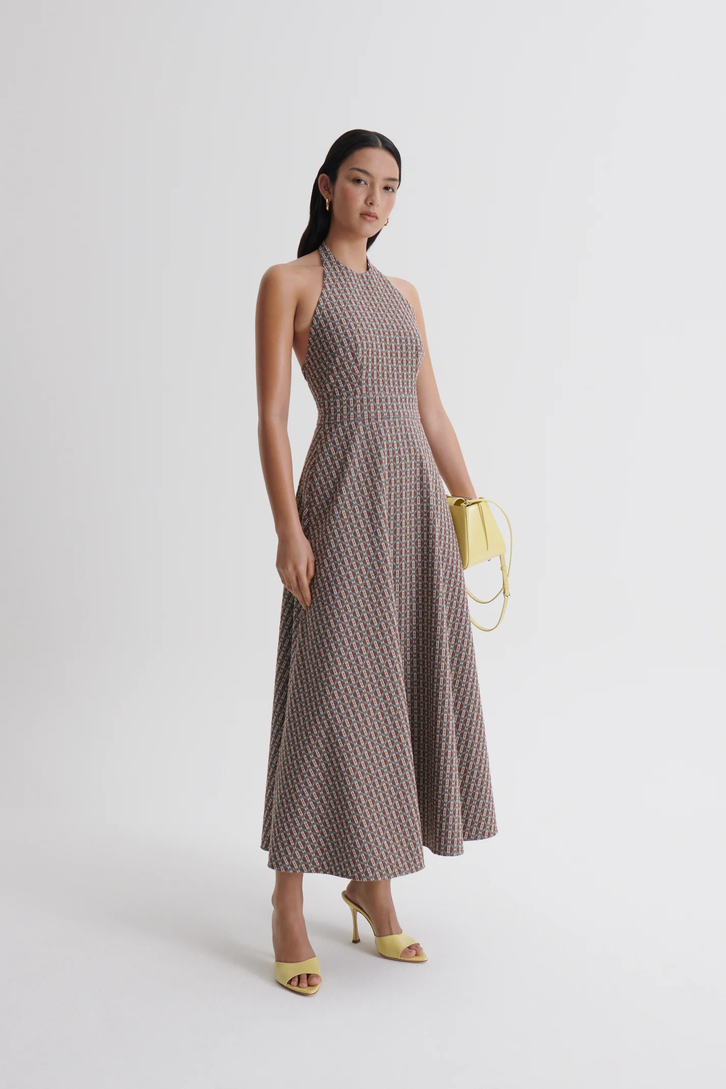 ROPE JACQUARD HALTER DRESS - Image 5