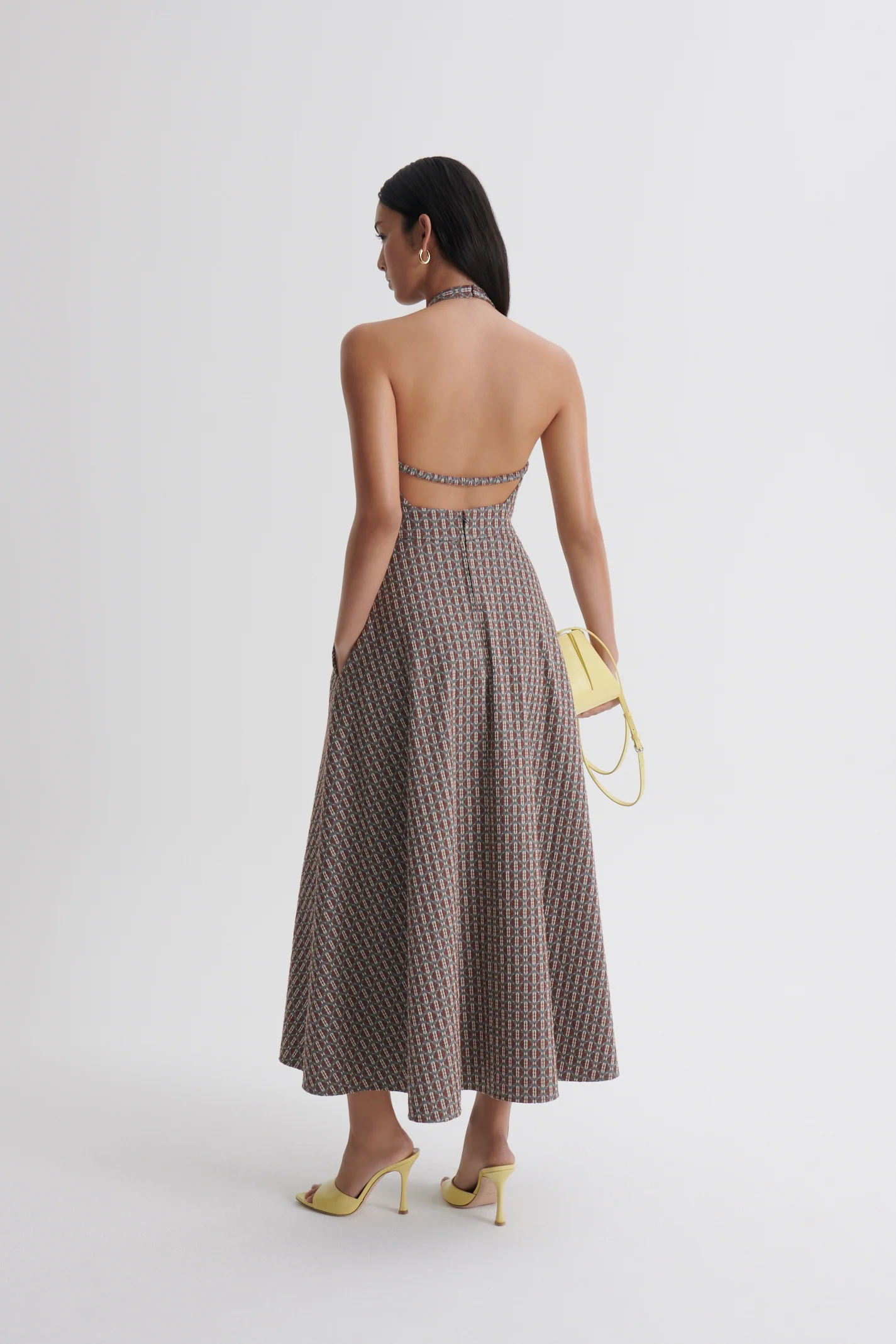 ROPE JACQUARD HALTER DRESS - Image 6