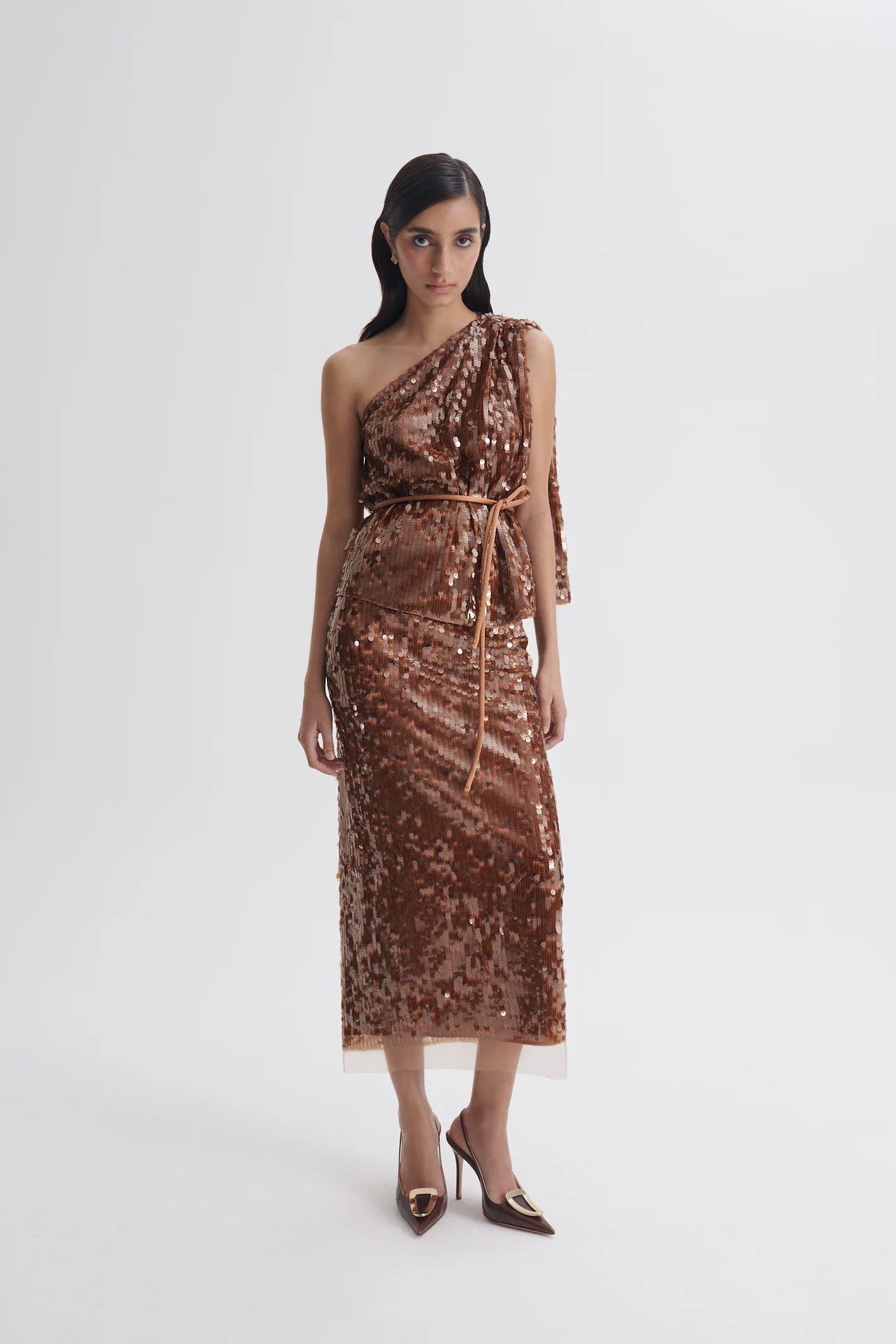 SEQUIN ONE SHOULDER TOP - Image 3