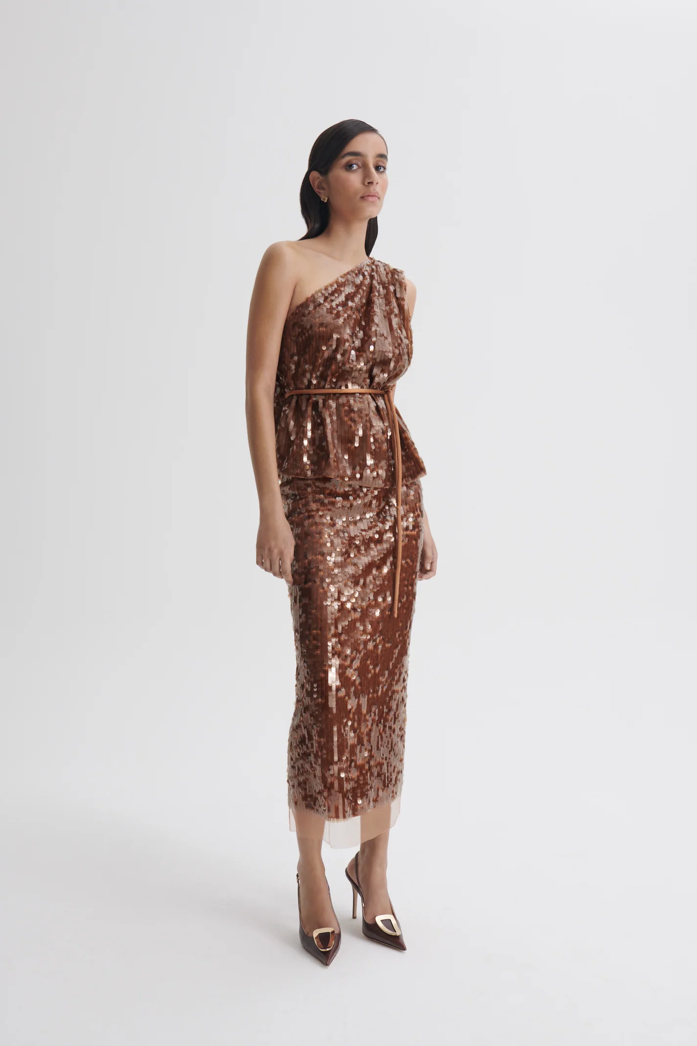 SEQUIN ONE SHOULDER TOP - Image 4