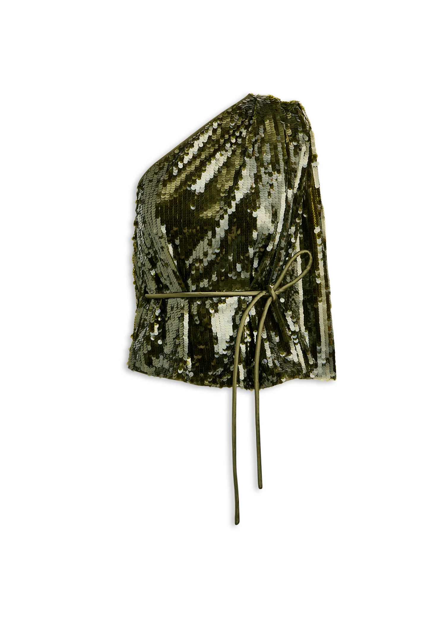SEQUIN ONE SHOULDER TOP