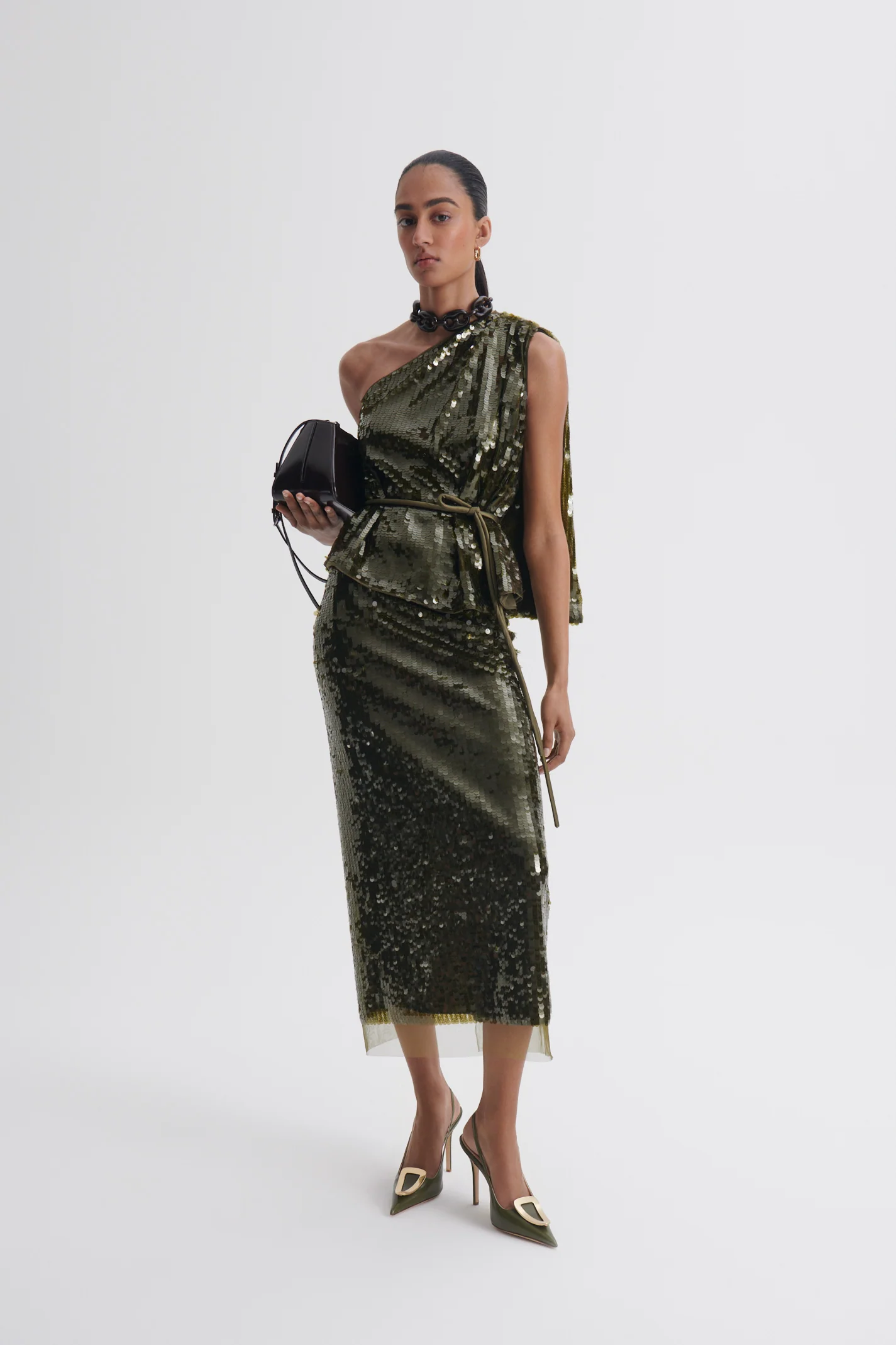 SEQUIN ONE SHOULDER TOP - Image 4