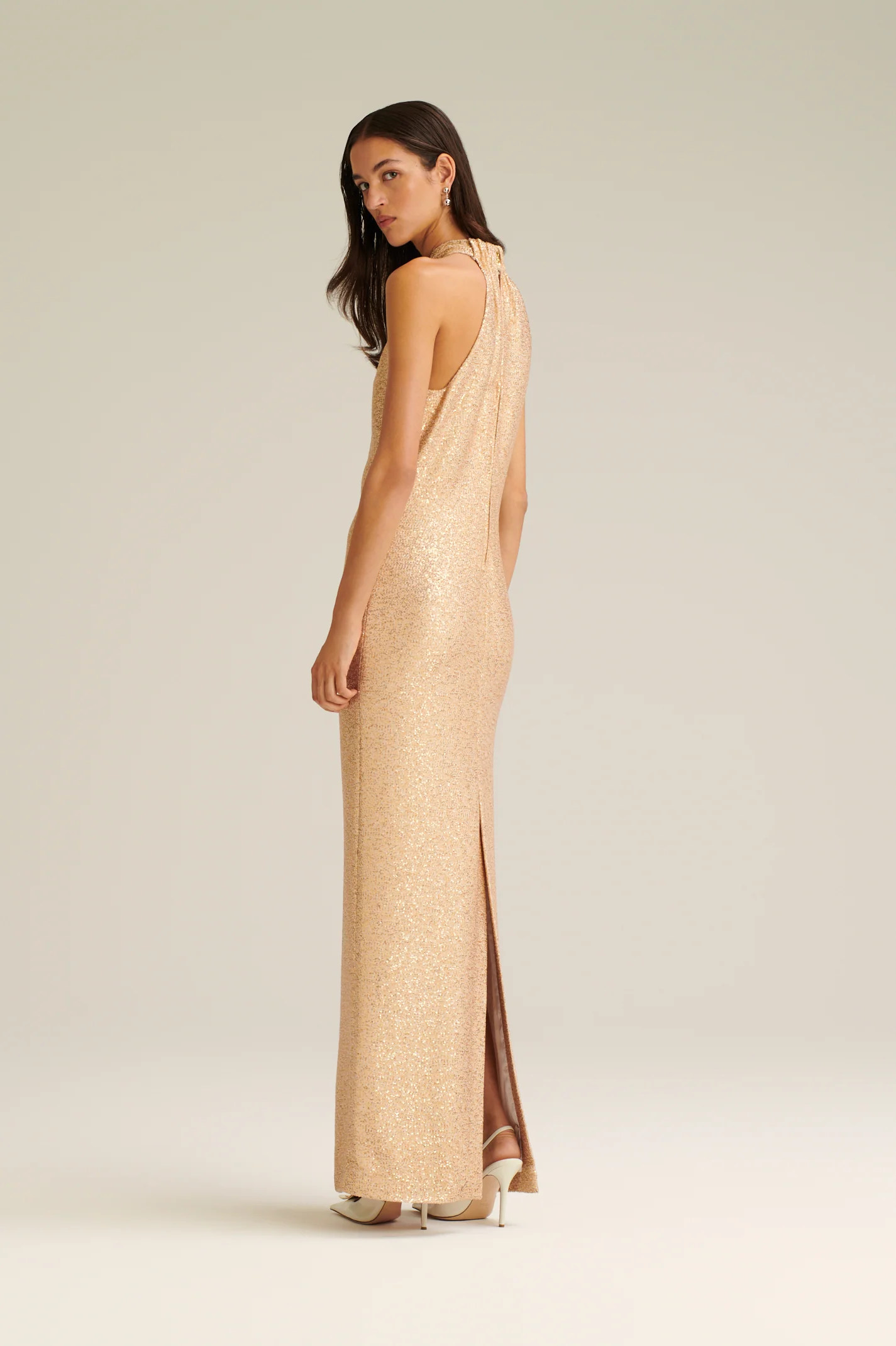 SEQUIN TURBAN NECK DRESS - Image 7