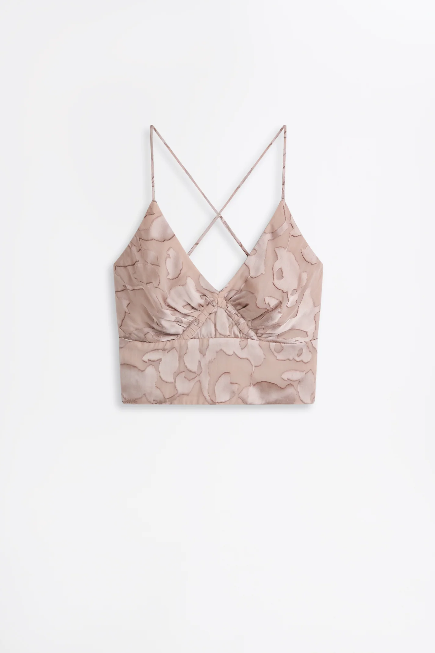 SILK BURNOUT SATIN CAMISOLE - Image 2