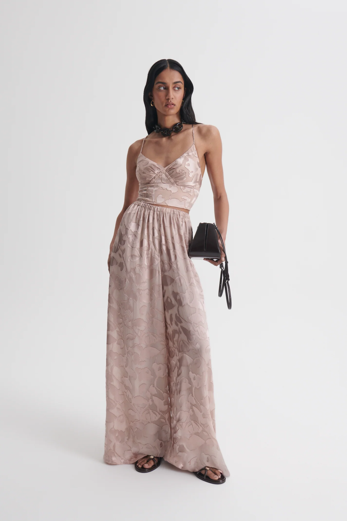 SILK BURNOUT SATIN CAMISOLE - Image 3