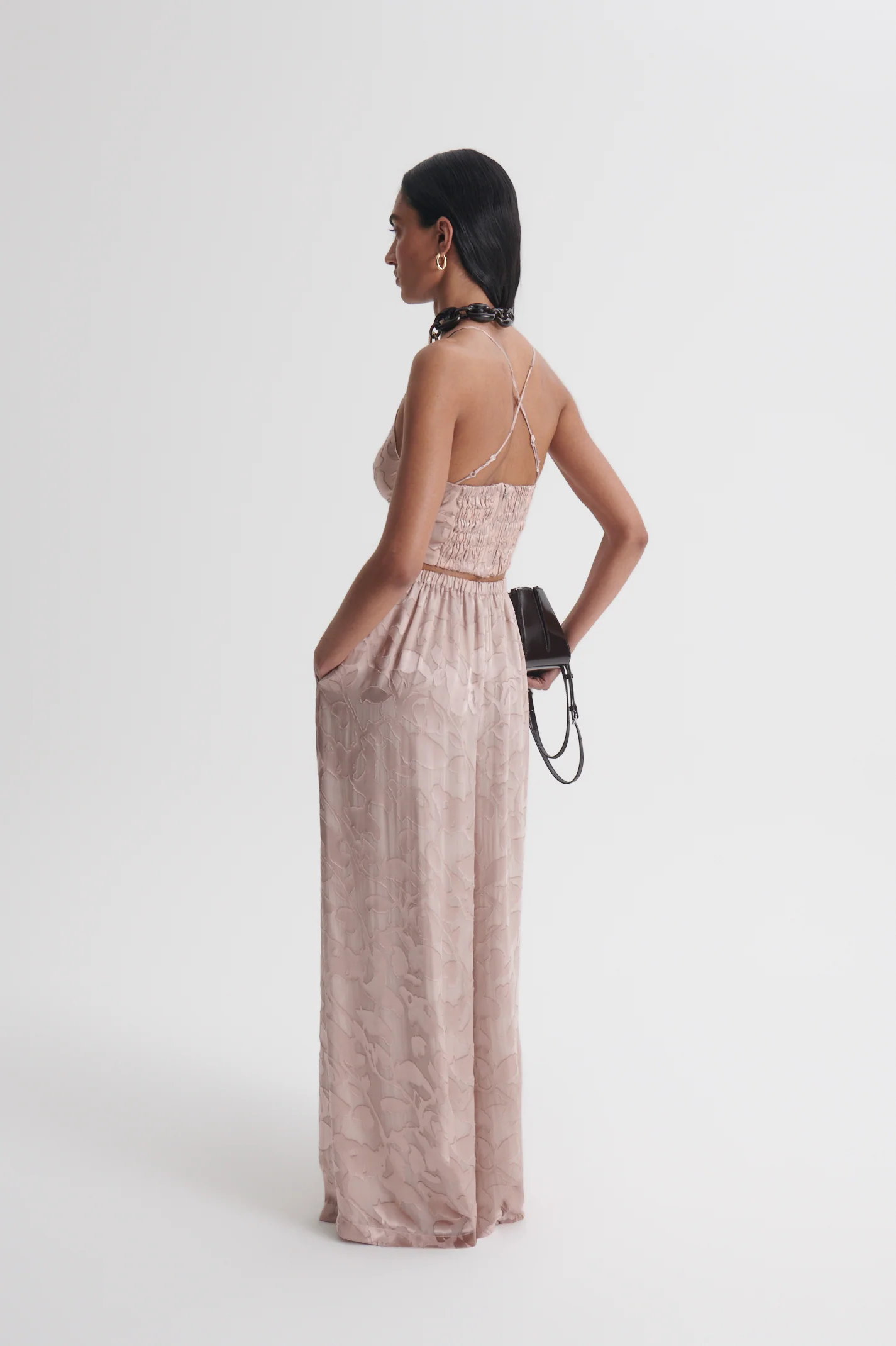 SILK BURNOUT SATIN CAMISOLE - Image 5