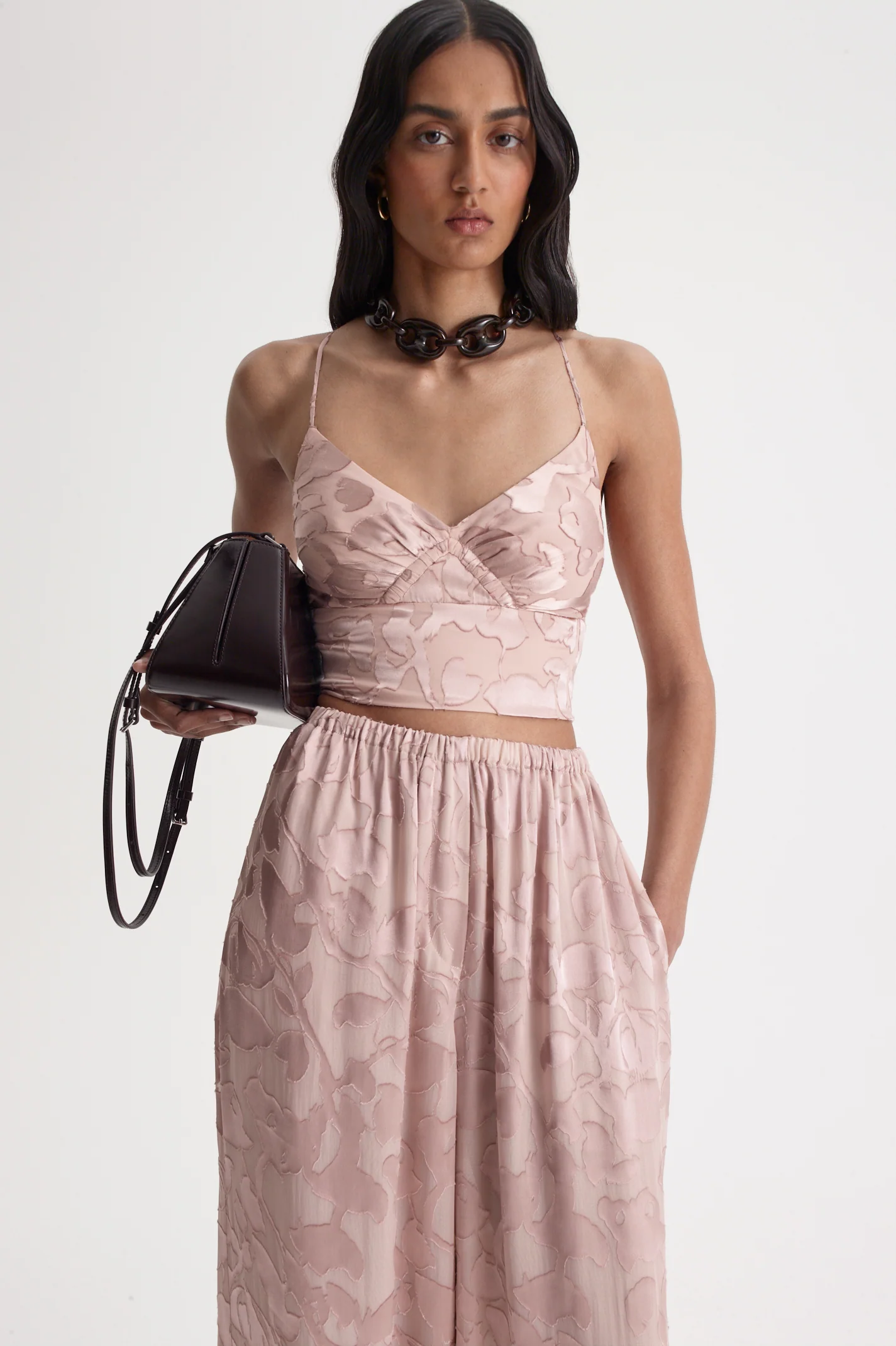 SILK BURNOUT SATIN CAMISOLE - Image 6