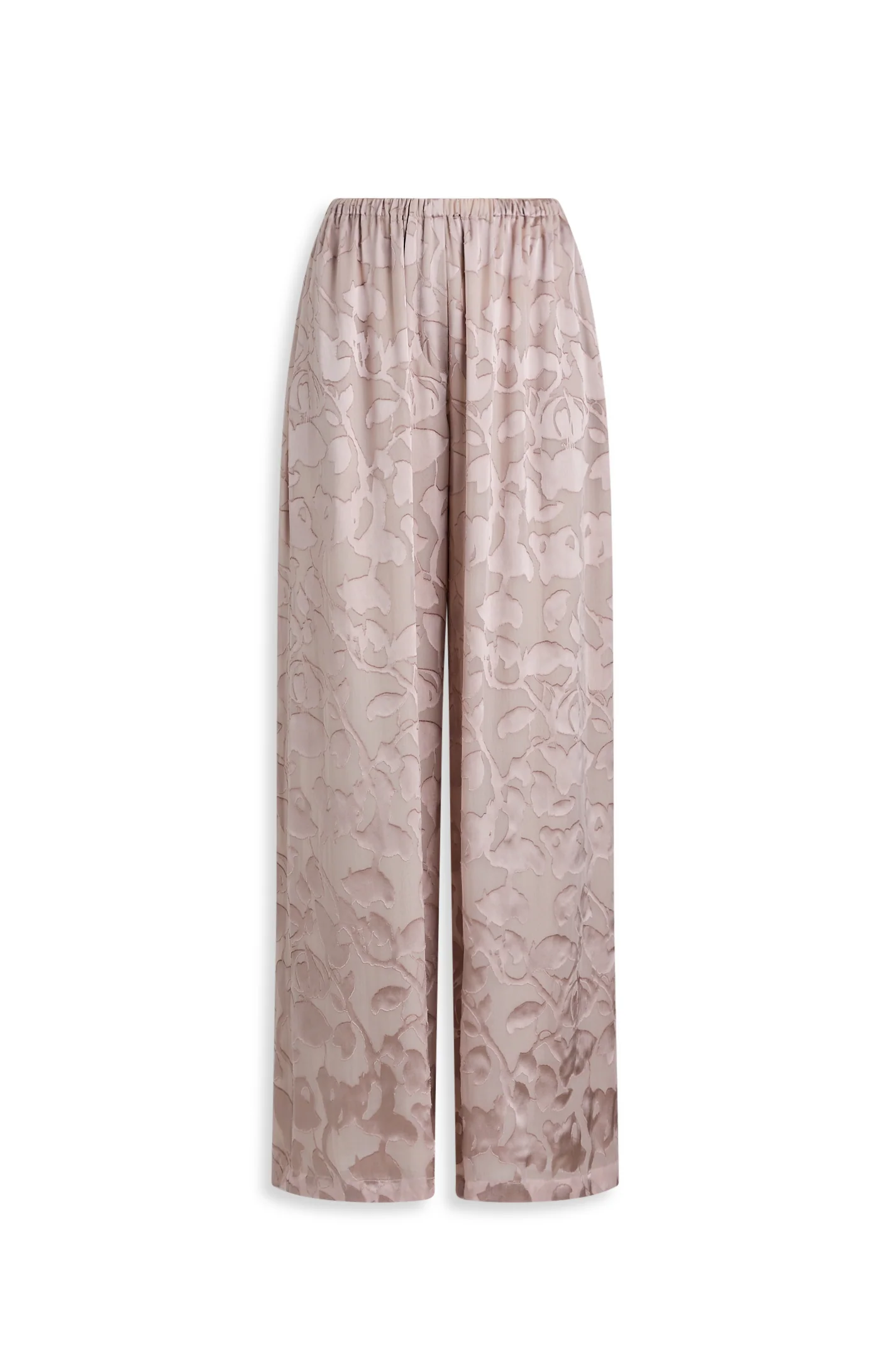 SILK BURNOUT SATIN TROUSER