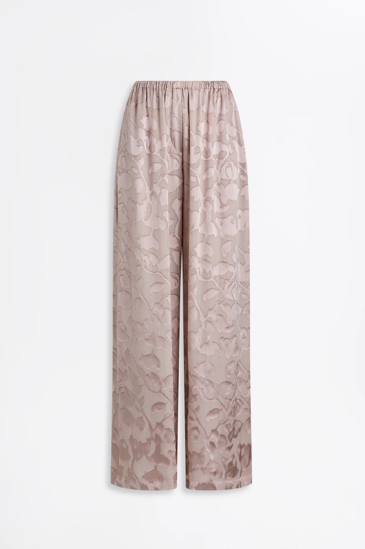 SILK BURNOUT SATIN TROUSER - Image 2