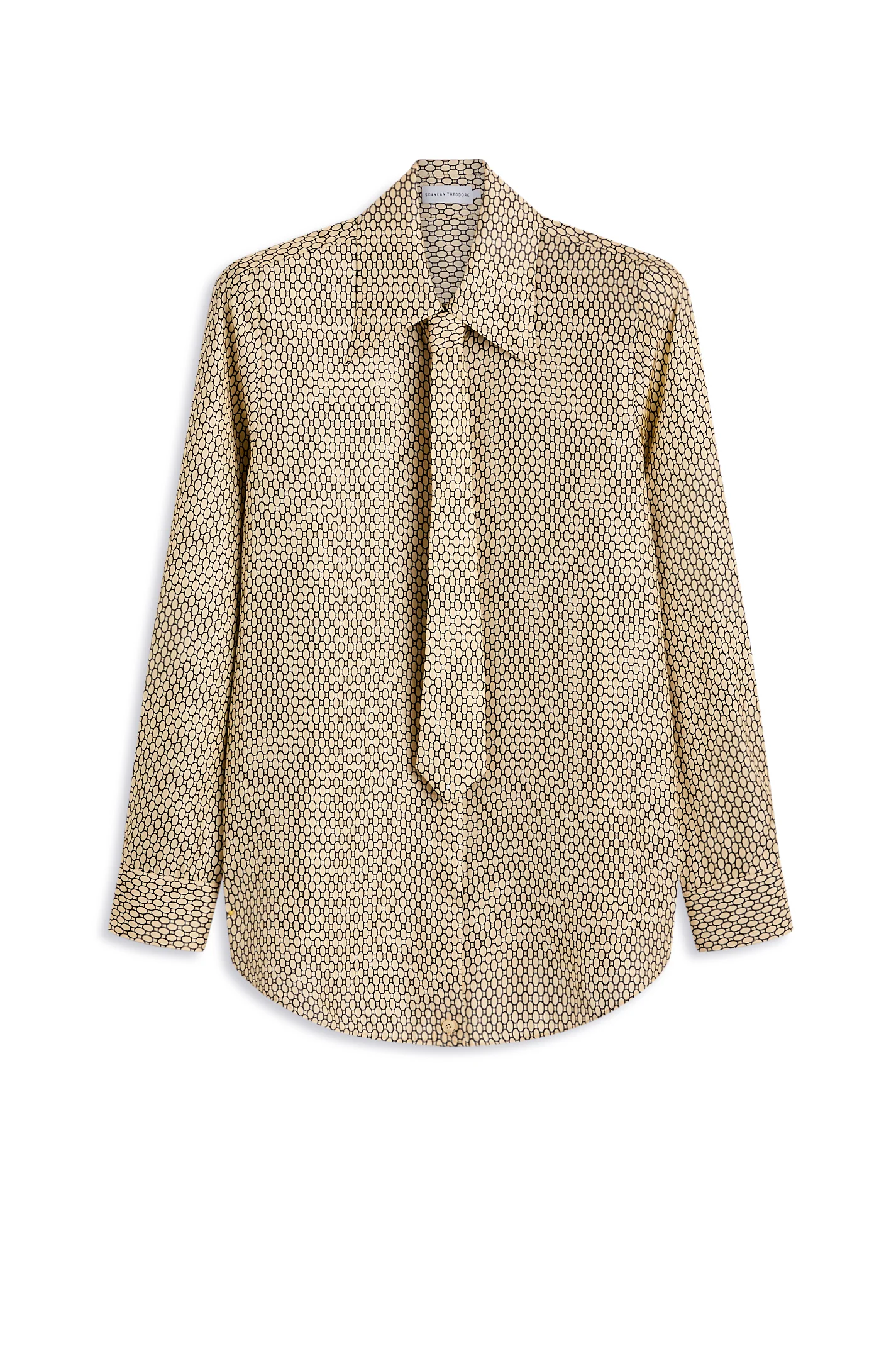 SILK CHAIN PRINT TIE SHIRT
