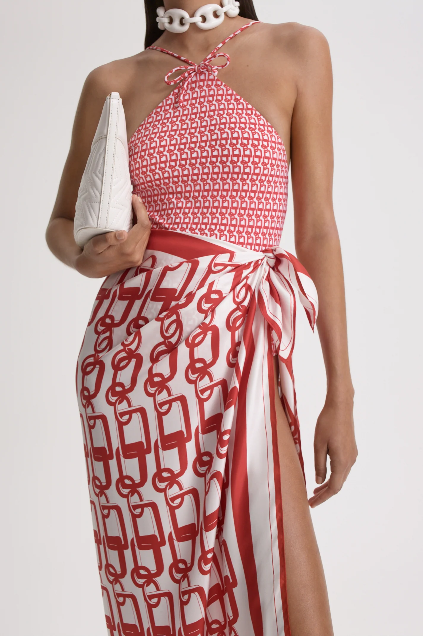 SILK CHAIN SCARF - Image 6