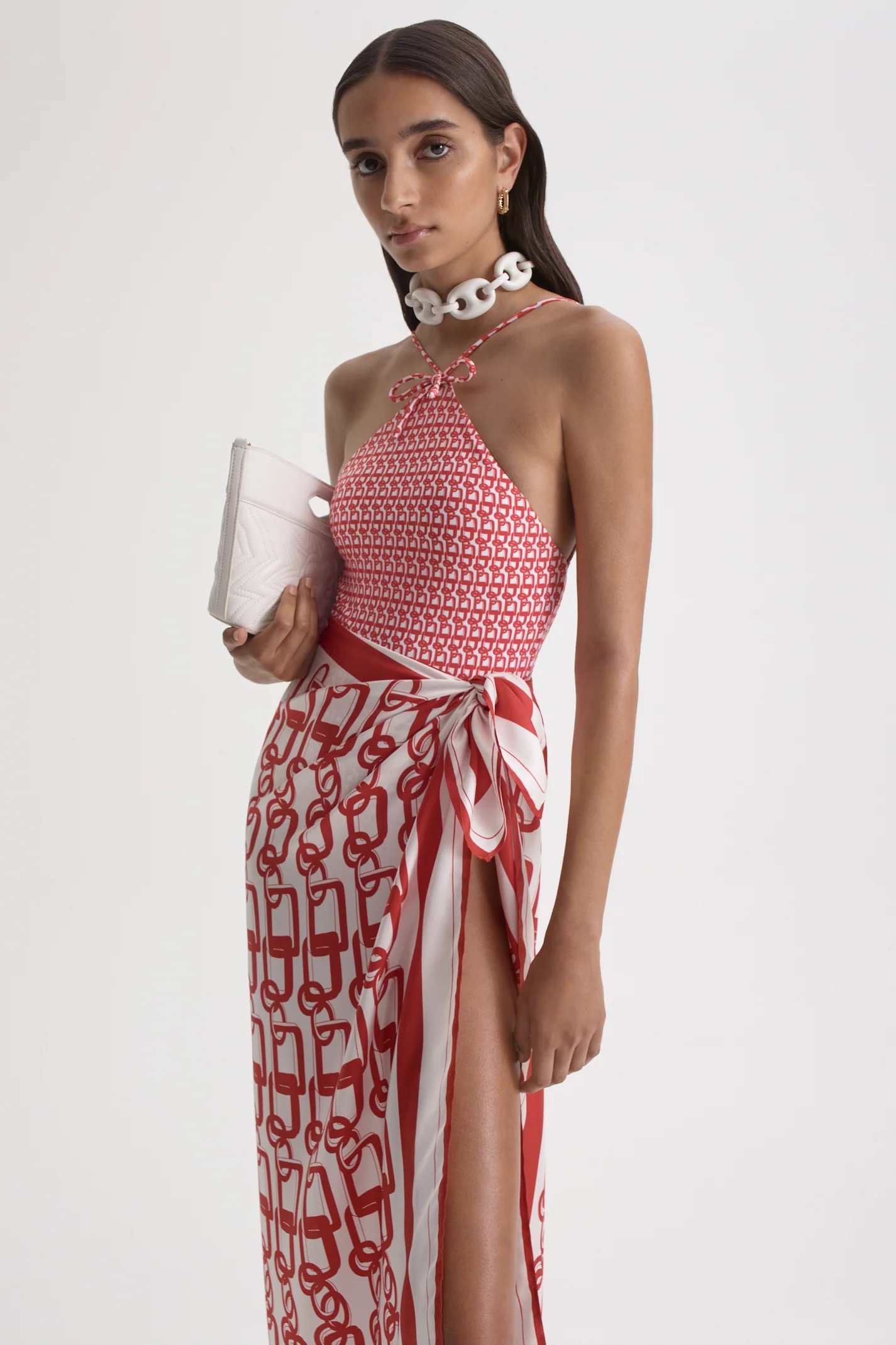 SILK CHAIN SCARF - Image 7