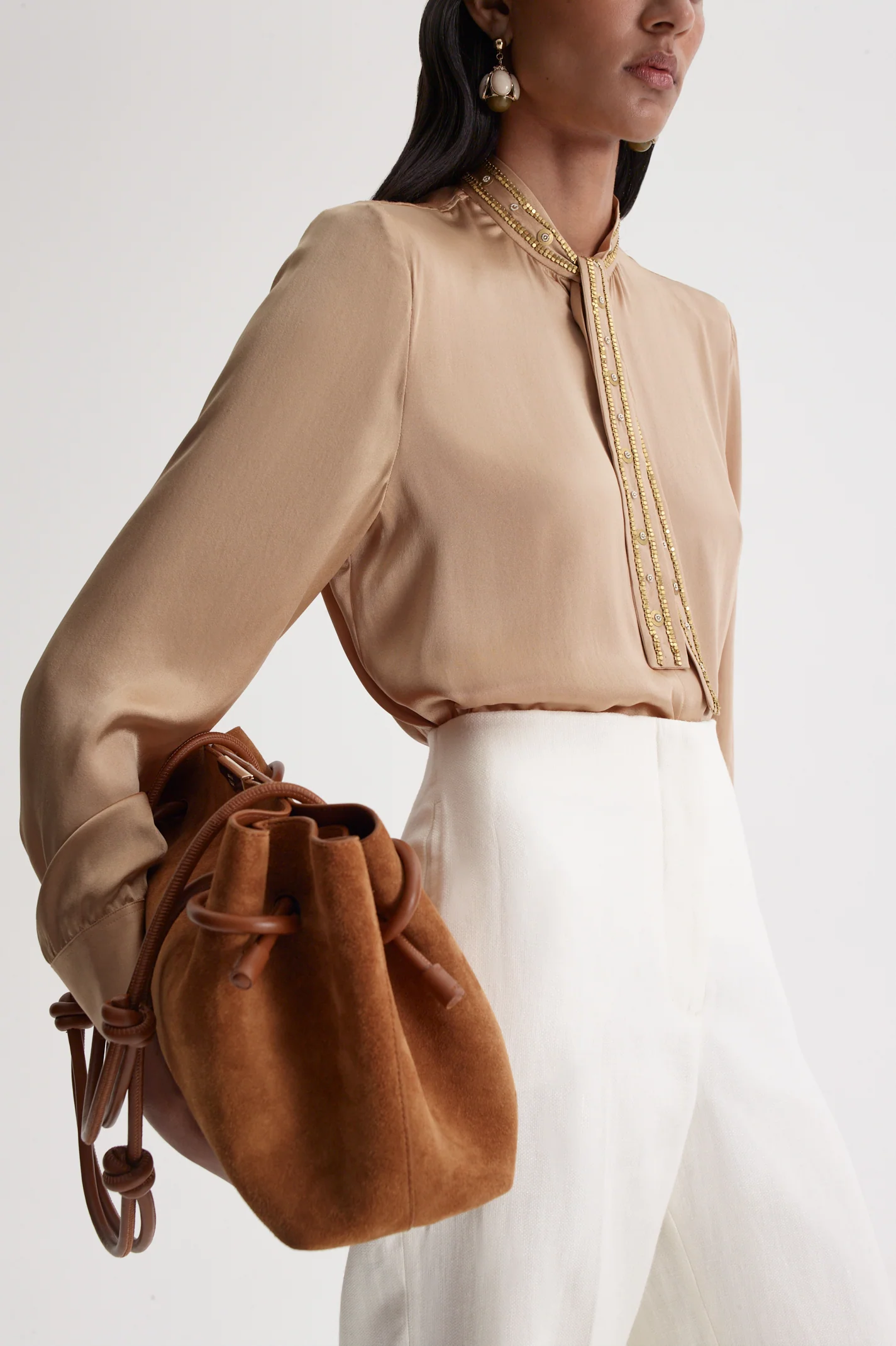 SILK GOLD CHAIN SHIRT - Image 6