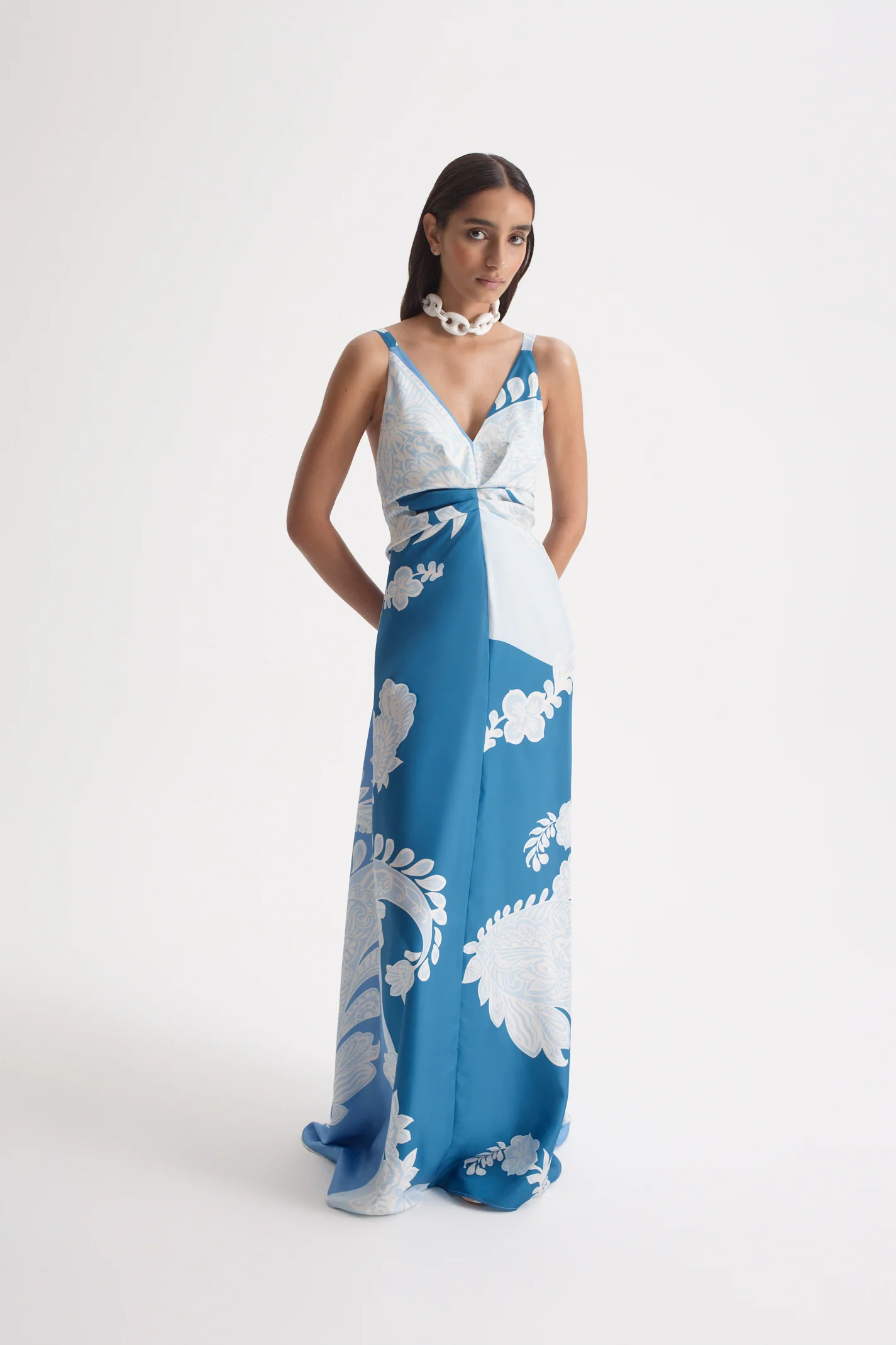 SILK HARROW PRINT DRESS - Image 7