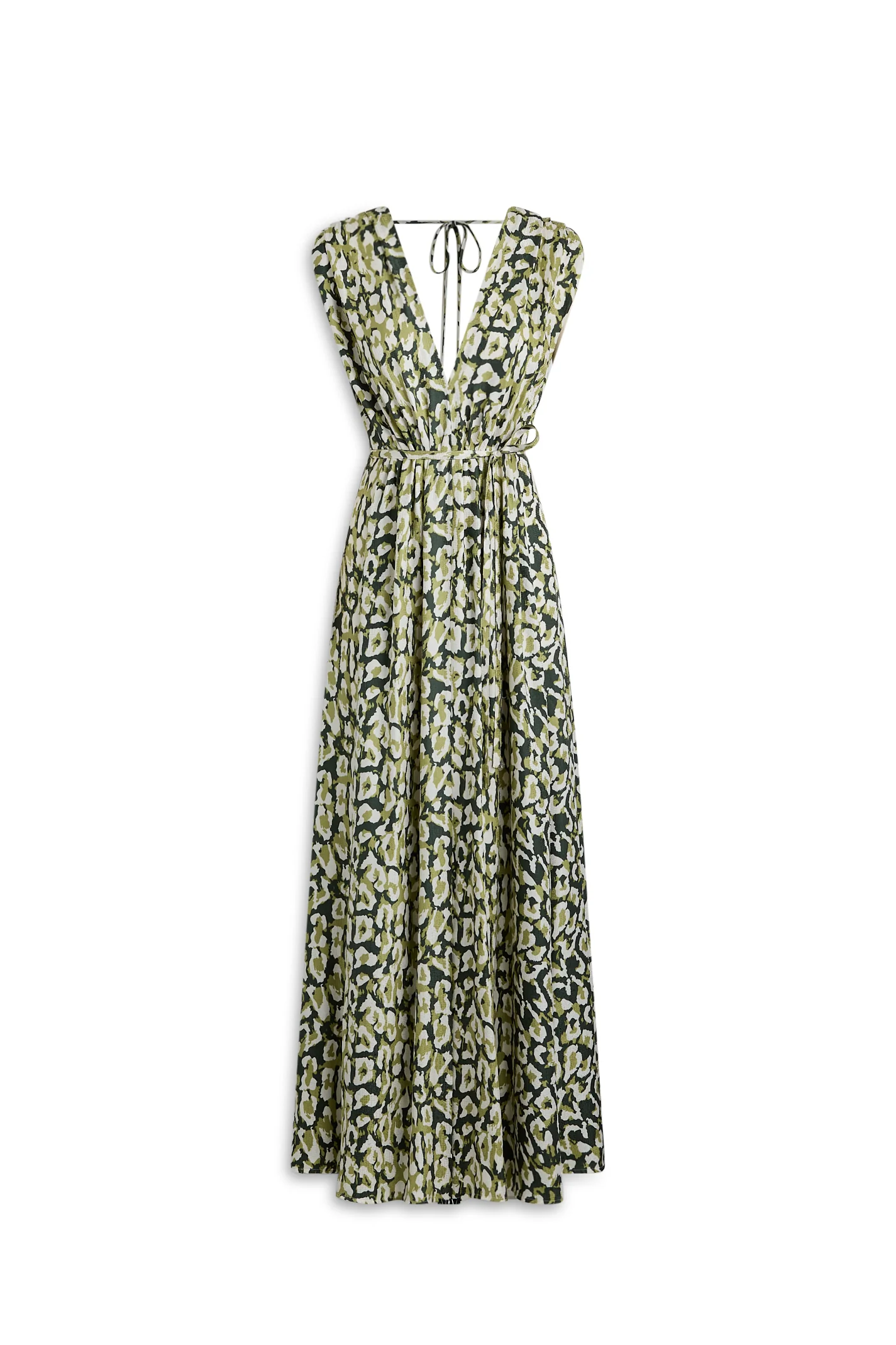 SILK JACQUARD ANIMAL PRINT DRESS