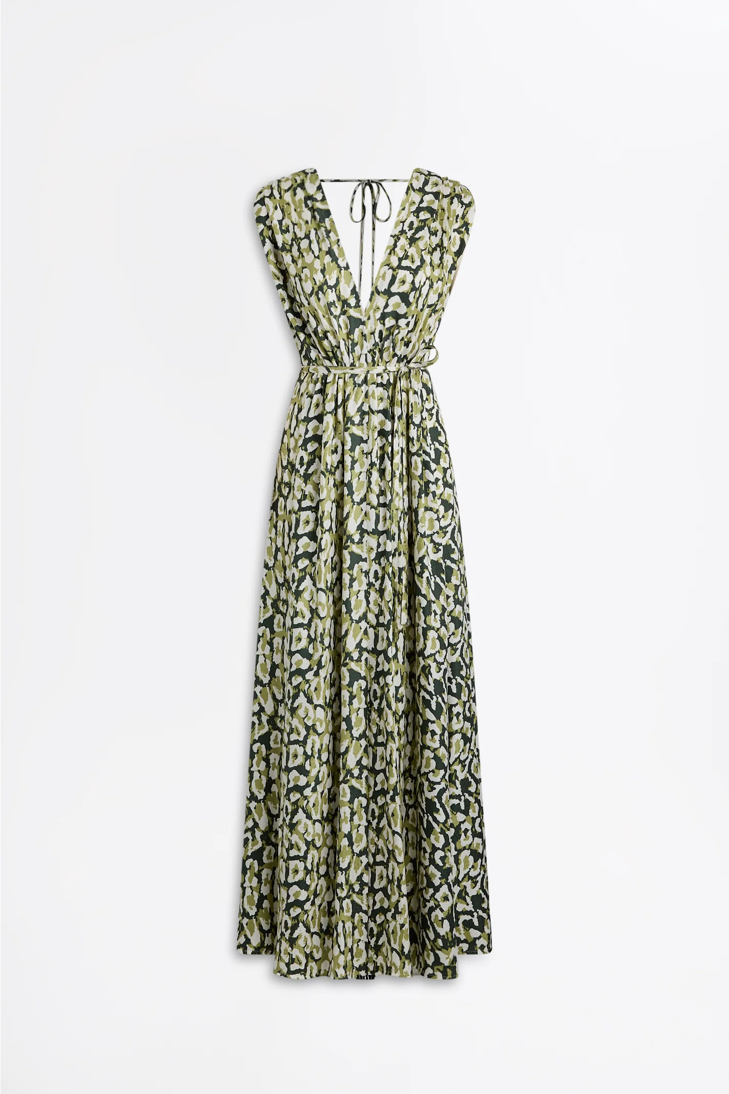 SILK JACQUARD ANIMAL PRINT DRESS - Image 2