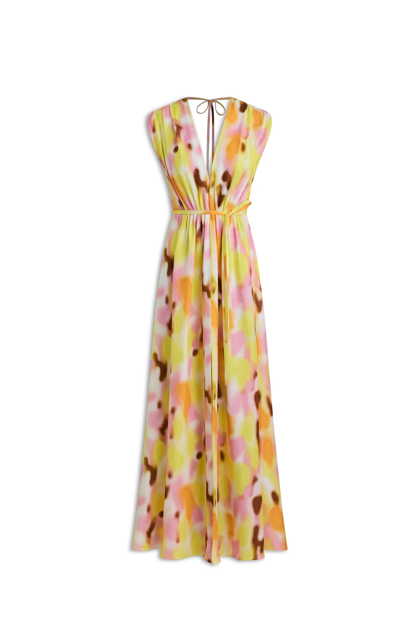 SILK JACQUARD HAZE PRINT DRESS