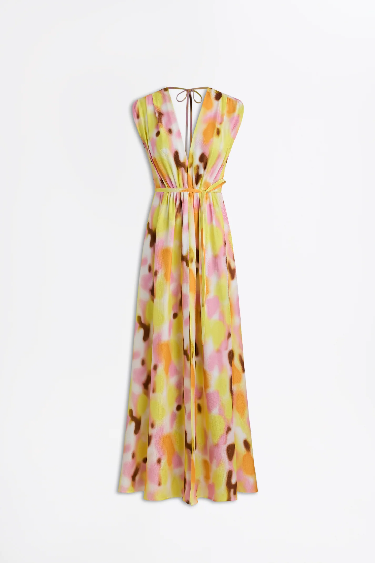 SILK JACQUARD HAZE PRINT DRESS - Image 2