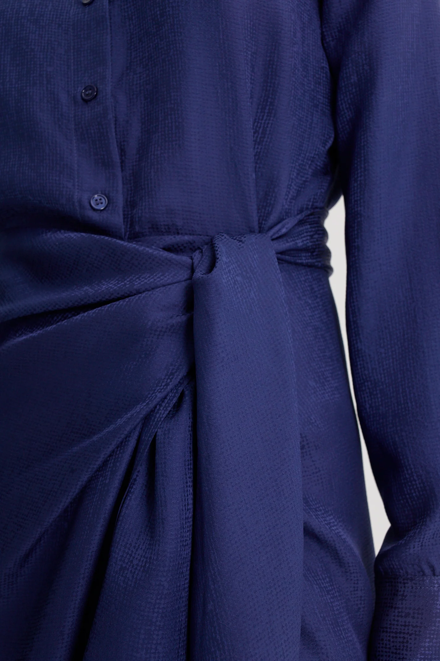 SILK JACQUARD WRAP DRESS - Image 7