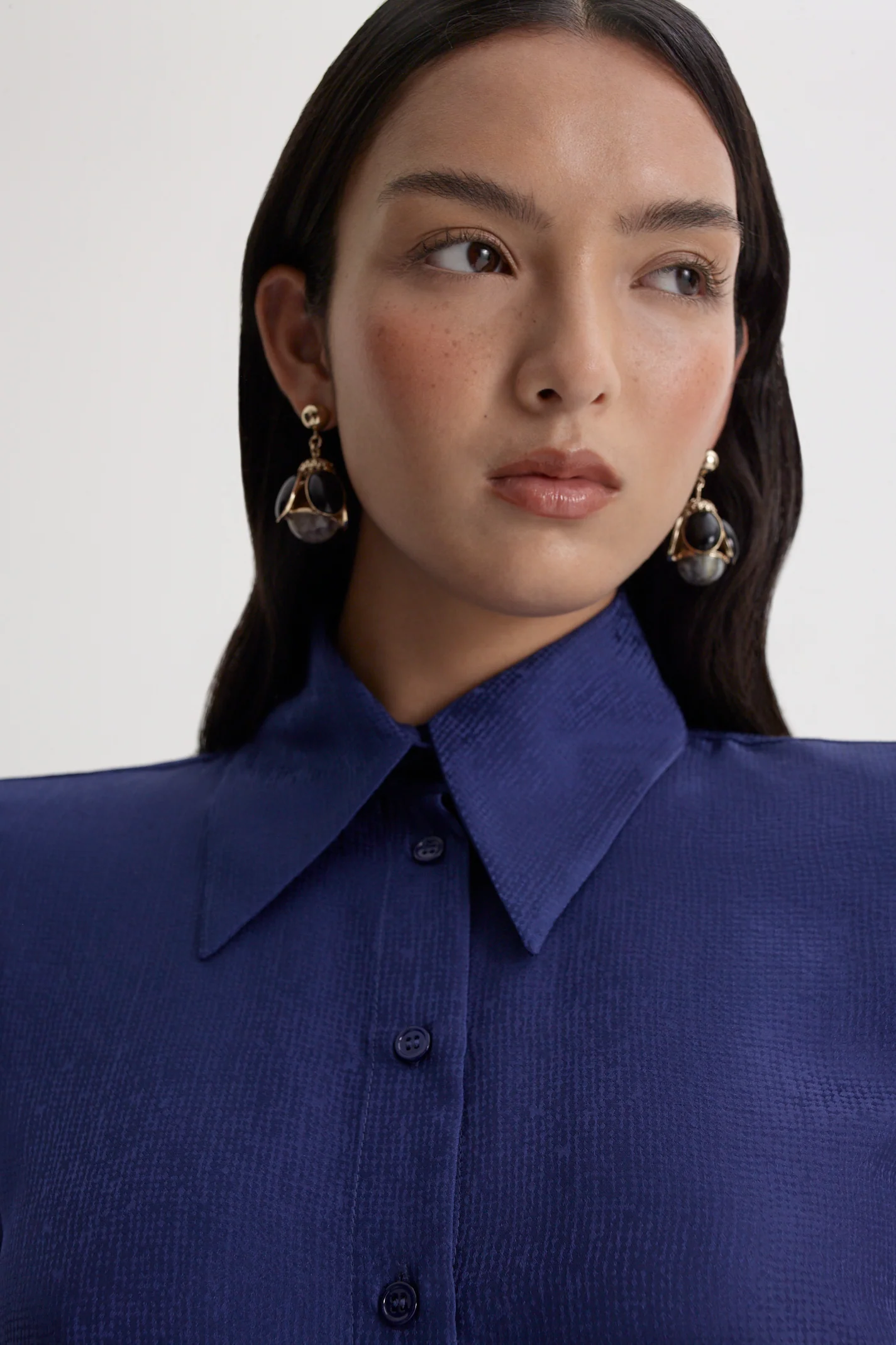 SILK JACQUARD WRAP DRESS - Image 8