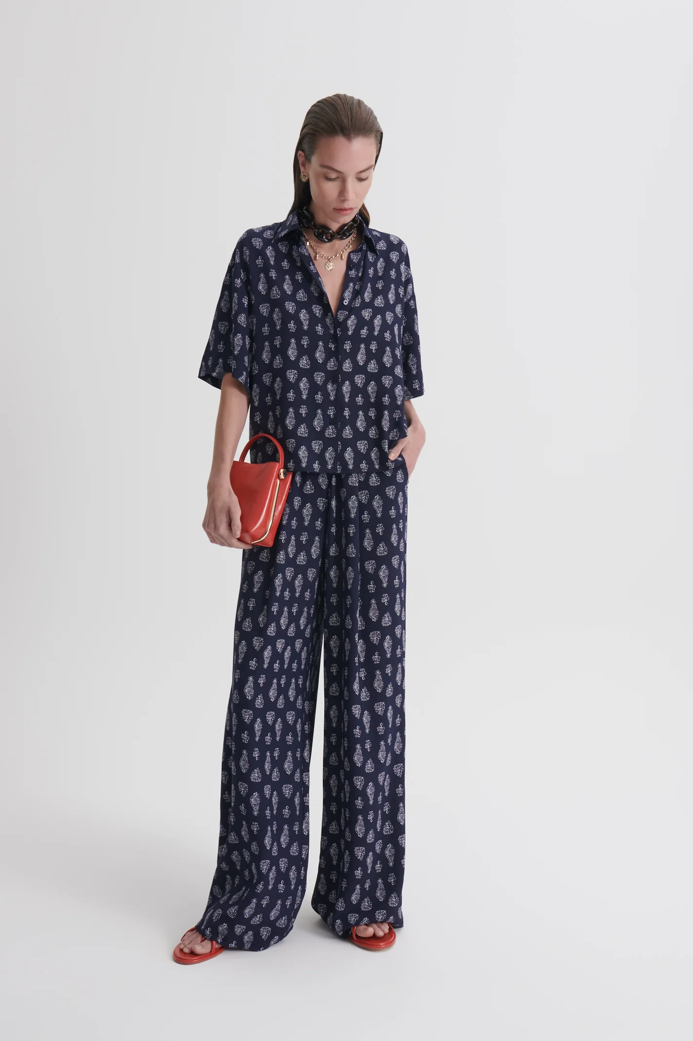 SILK PAISLEY TROUSER - Image 3