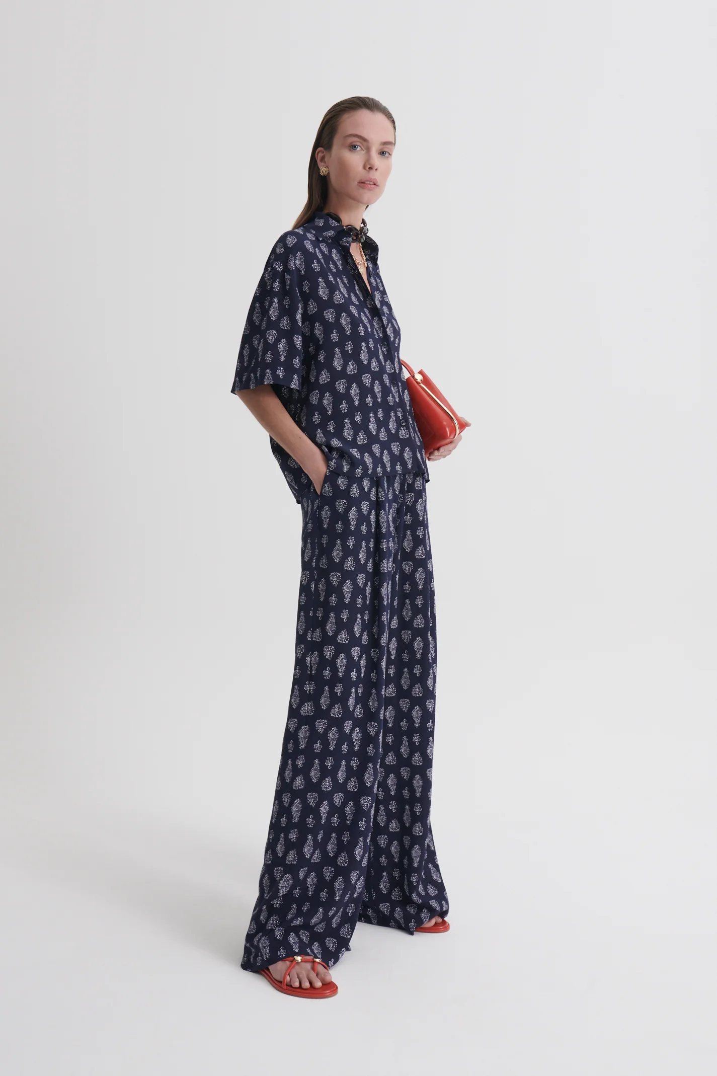 SILK PAISLEY TROUSER - Image 4