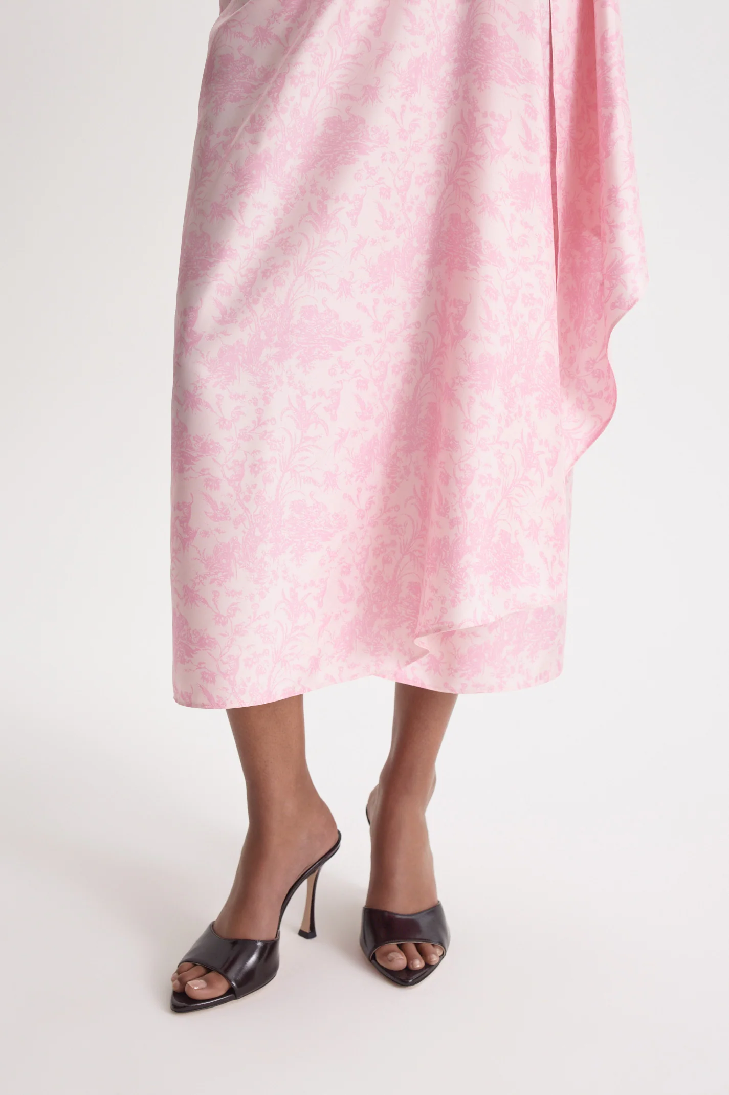 SILK PRINT WRAP DRESS - Image 8