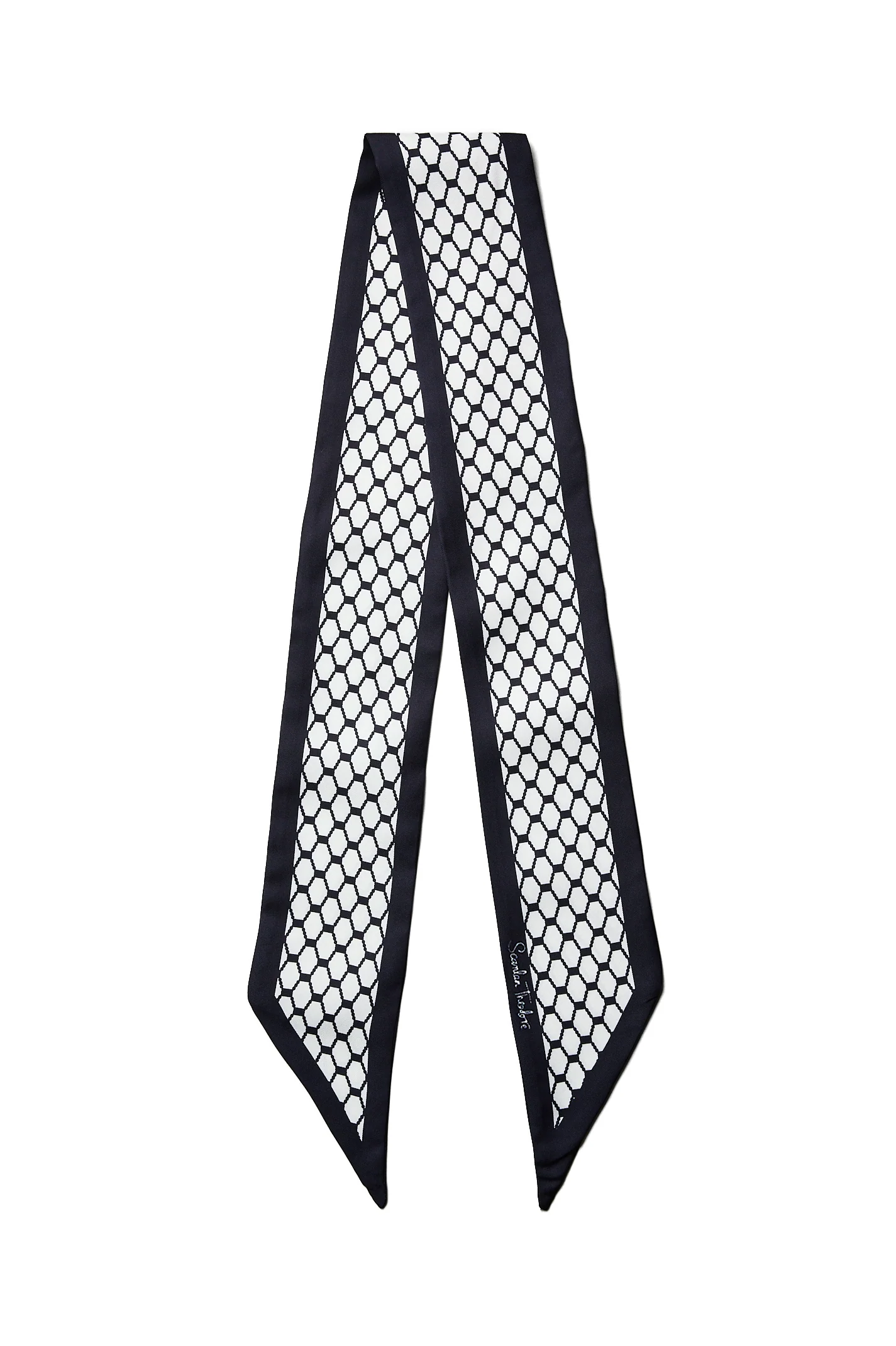 SILK ROPE PRINT SCARF