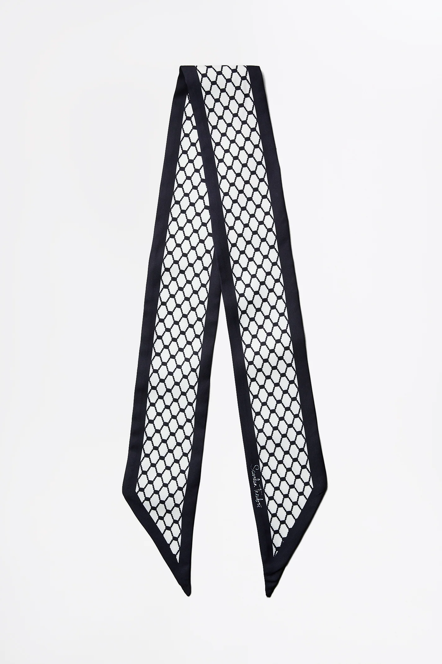 SILK ROPE PRINT SCARF - Image 2