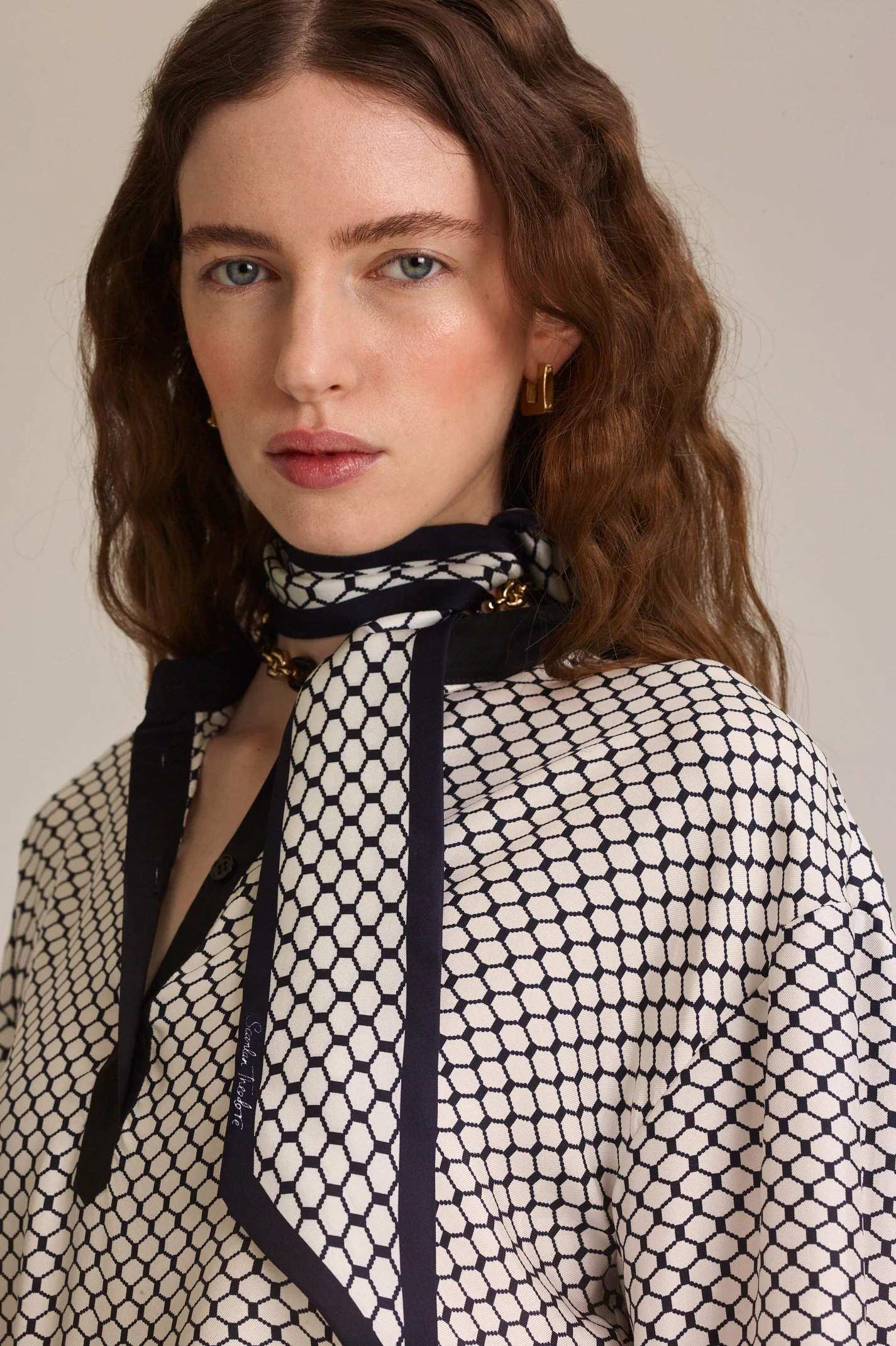 SILK ROPE PRINT SCARF - Image 3