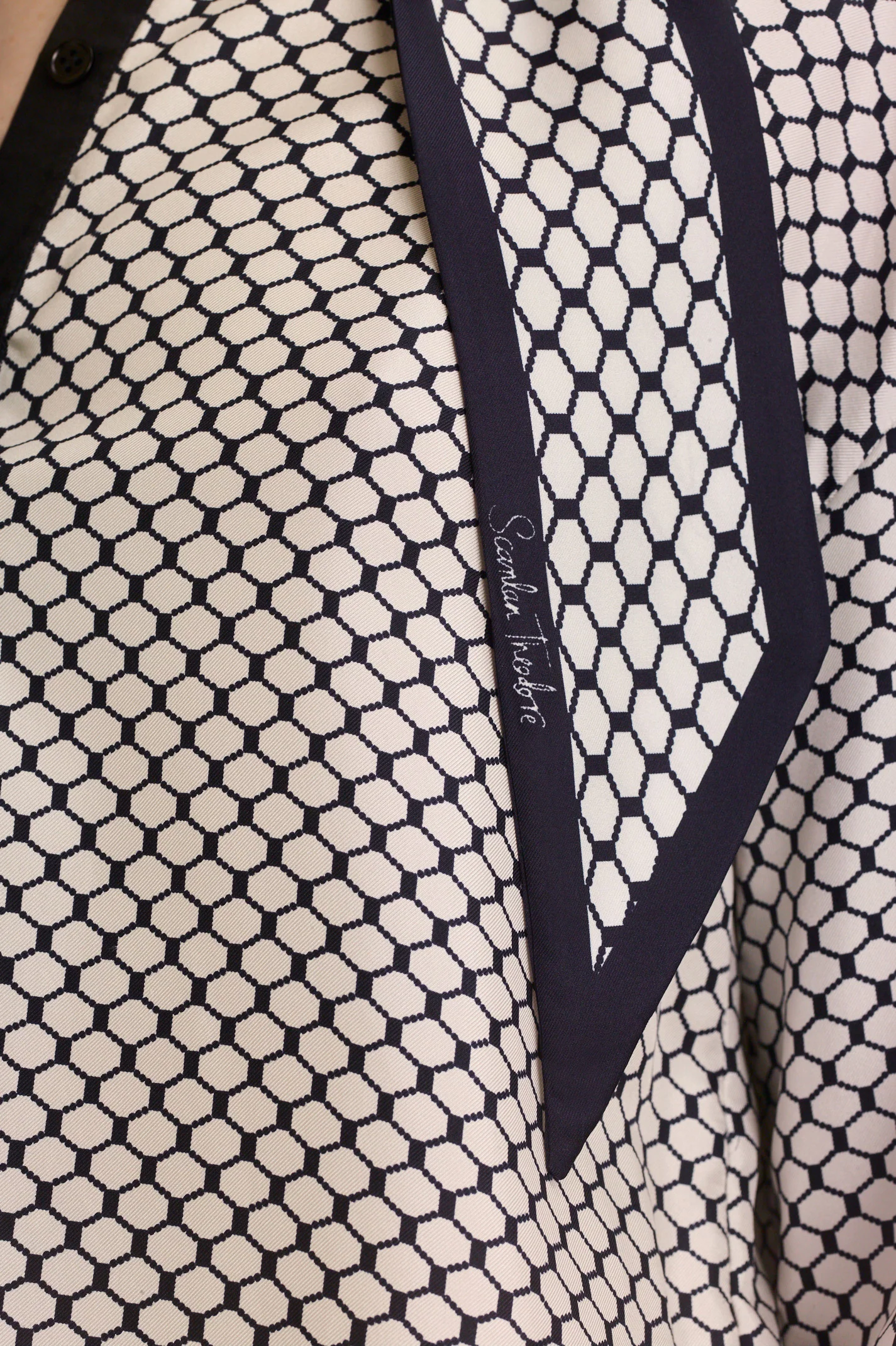 SILK ROPE PRINT SCARF - Image 4