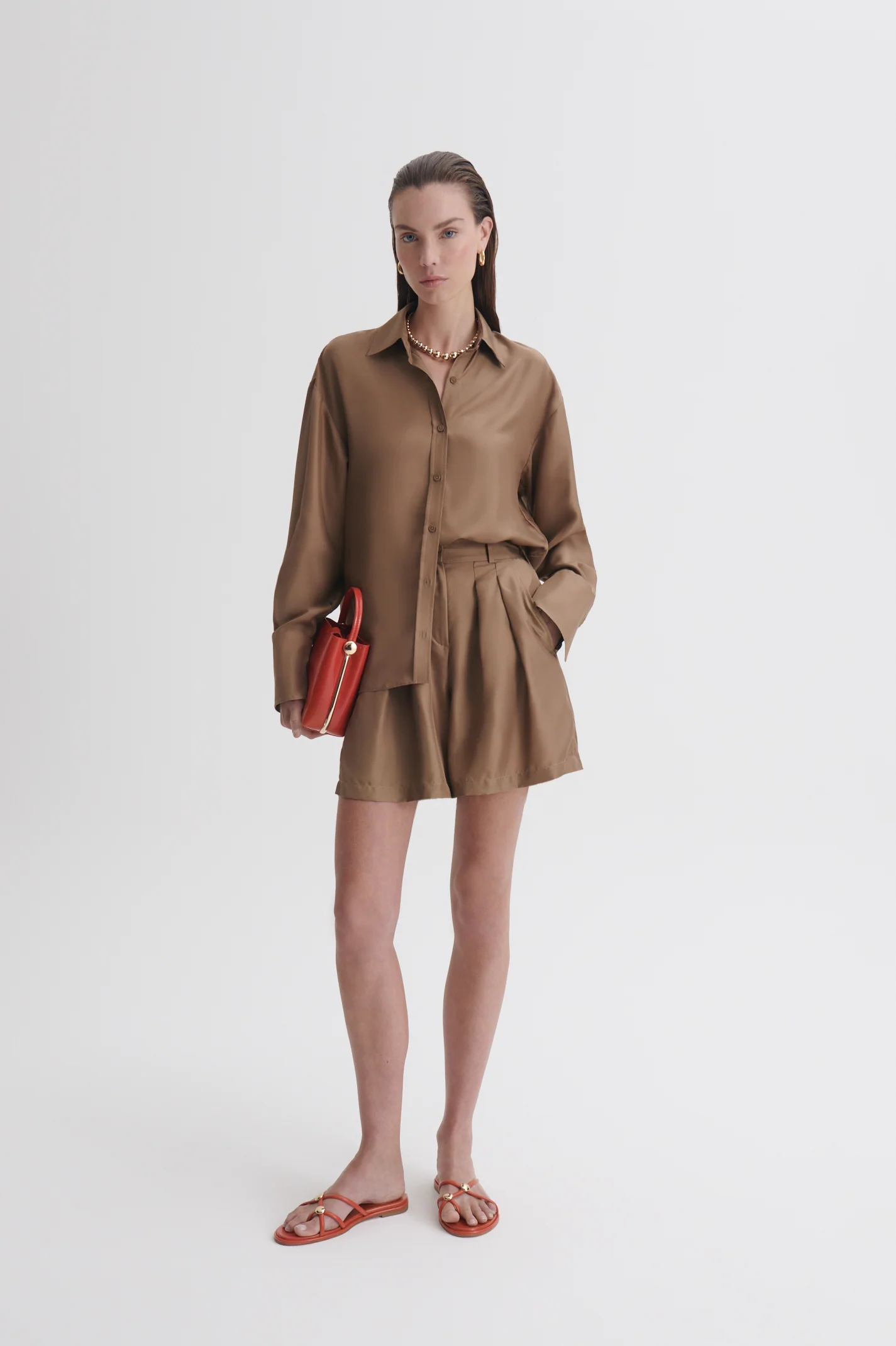 SILK TWILL SHORT - Image 3