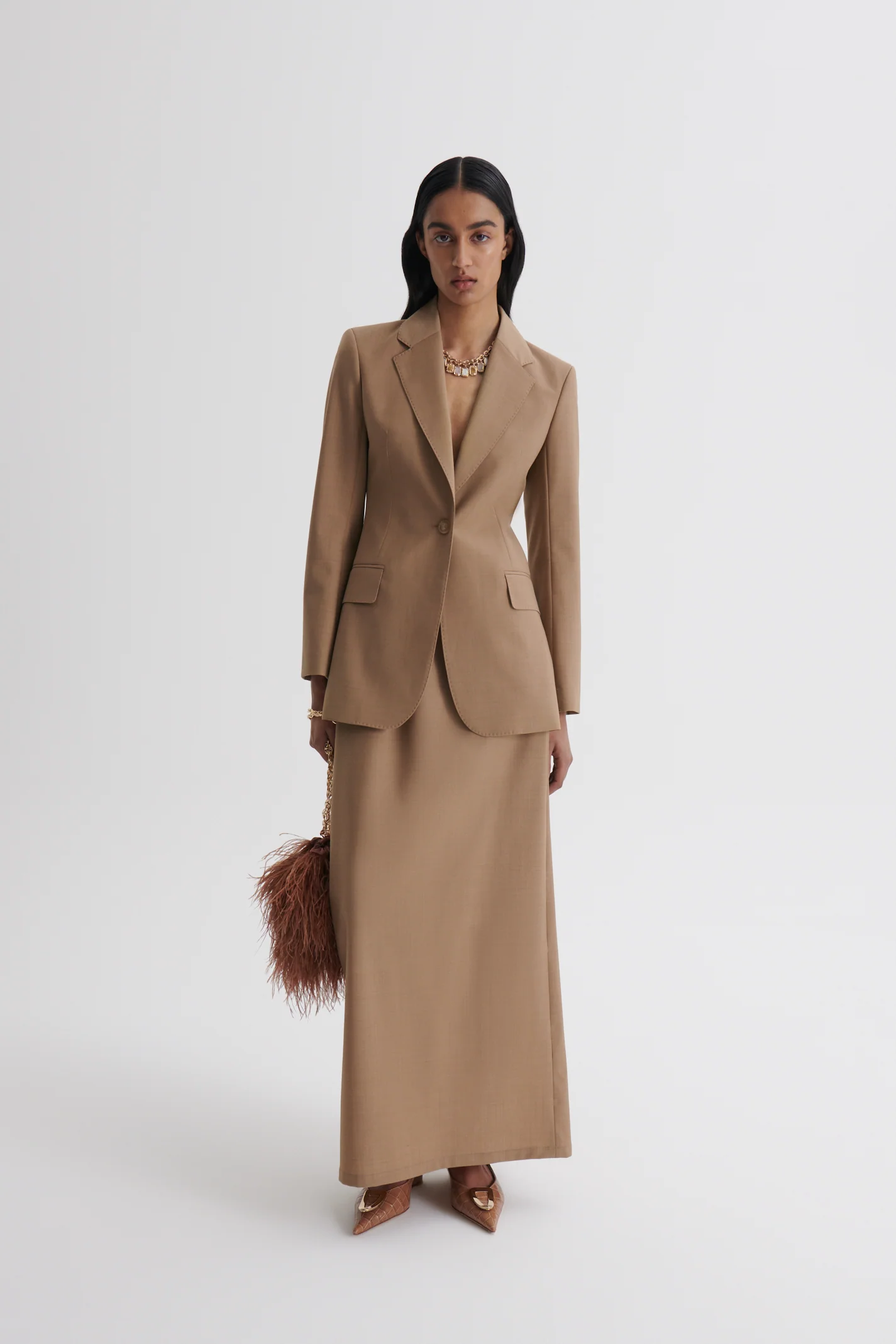SOFT LONG PENCIL SKIRT - Image 3