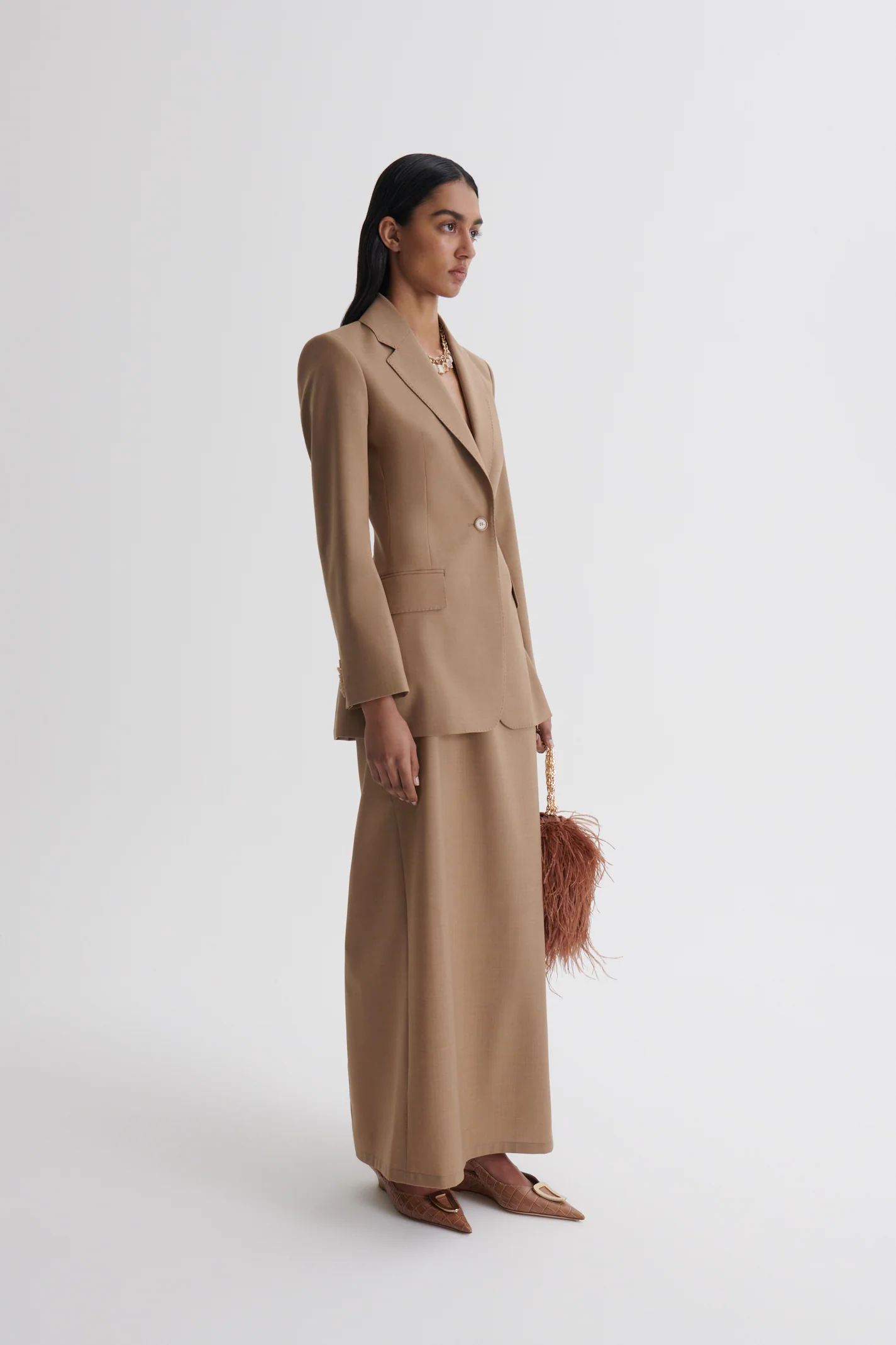 SOFT LONG PENCIL SKIRT - Image 4
