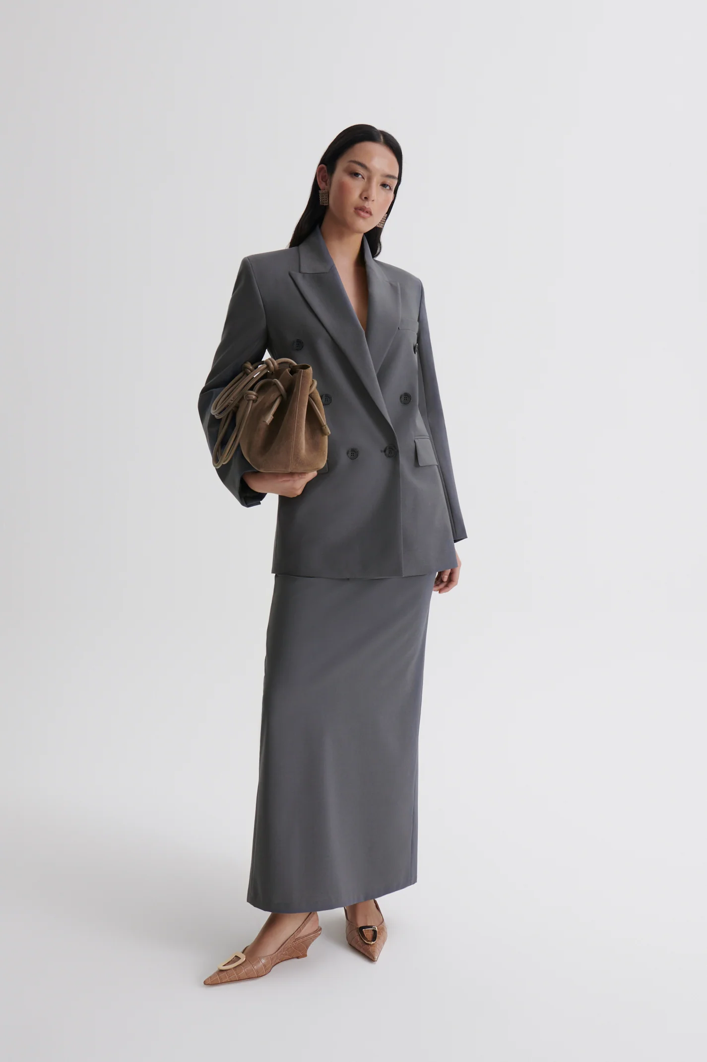 SOFT LONG PENCIL SKIRT - Image 3