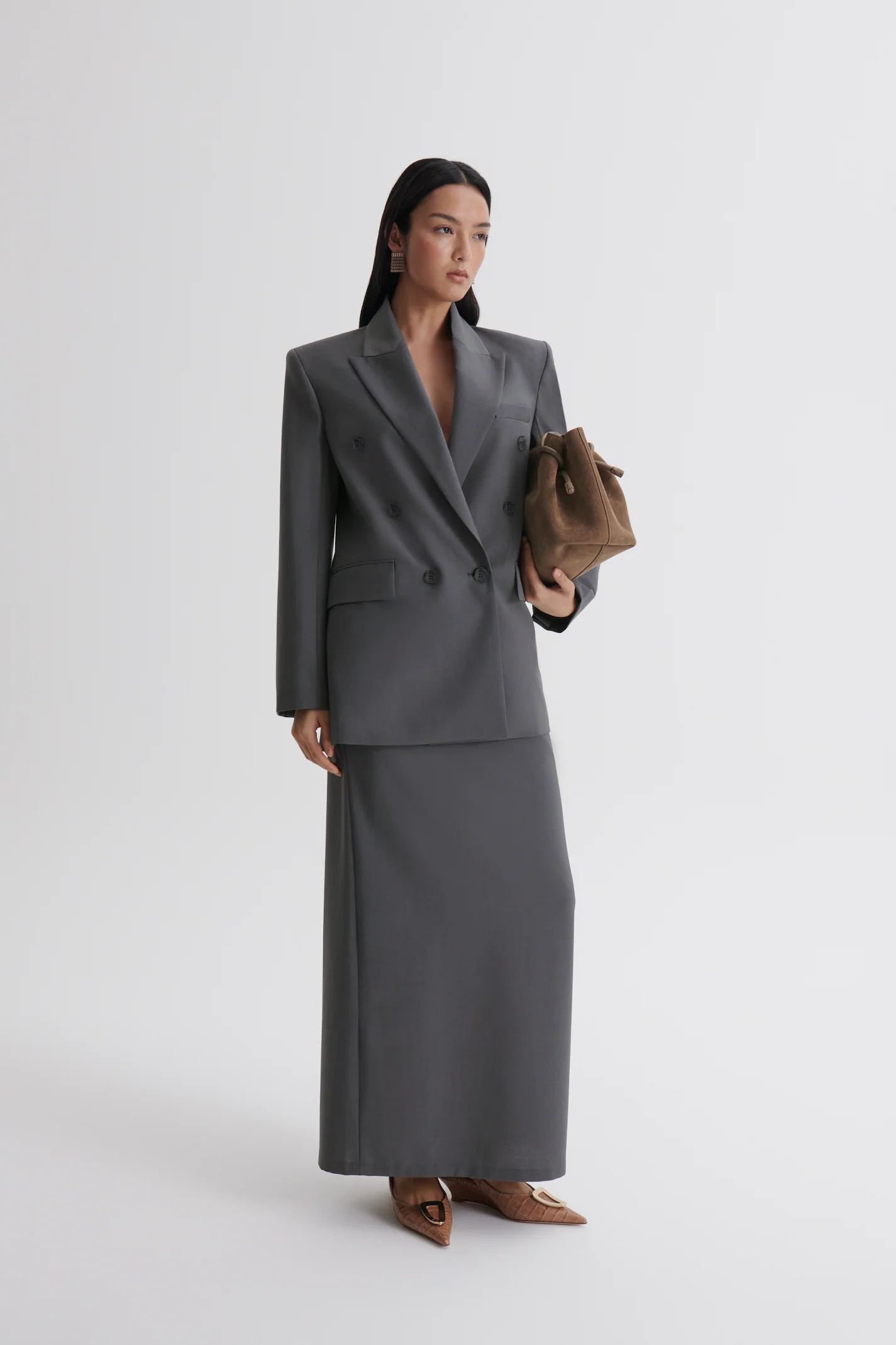 SOFT LONG PENCIL SKIRT - Image 4