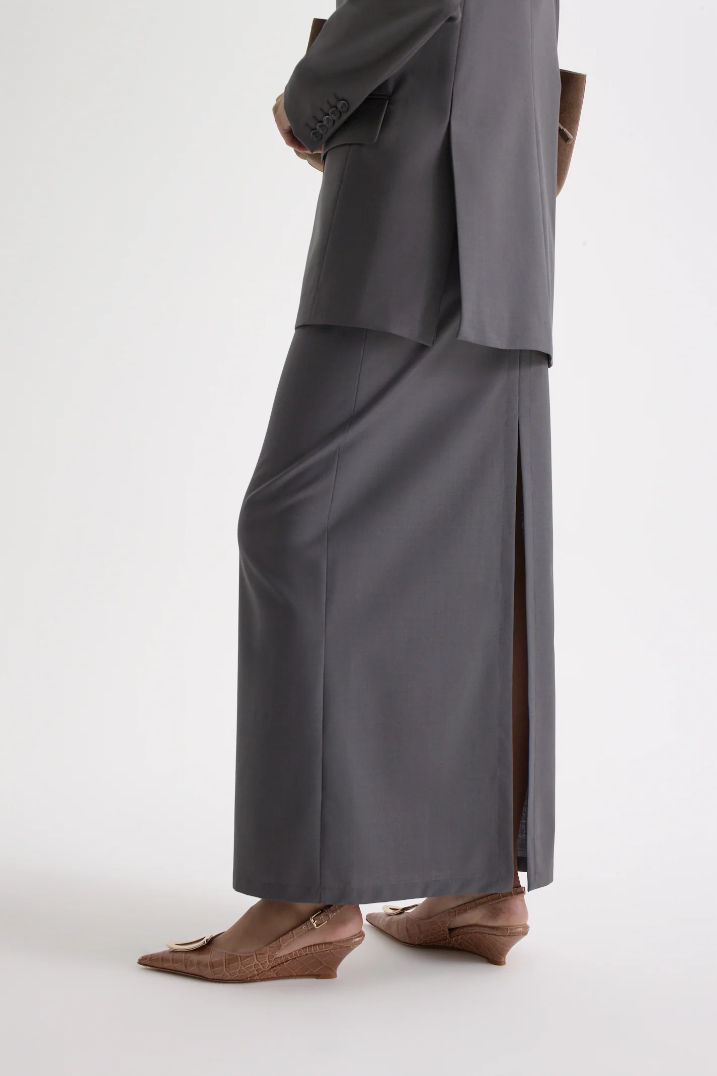 SOFT LONG PENCIL SKIRT - Image 6