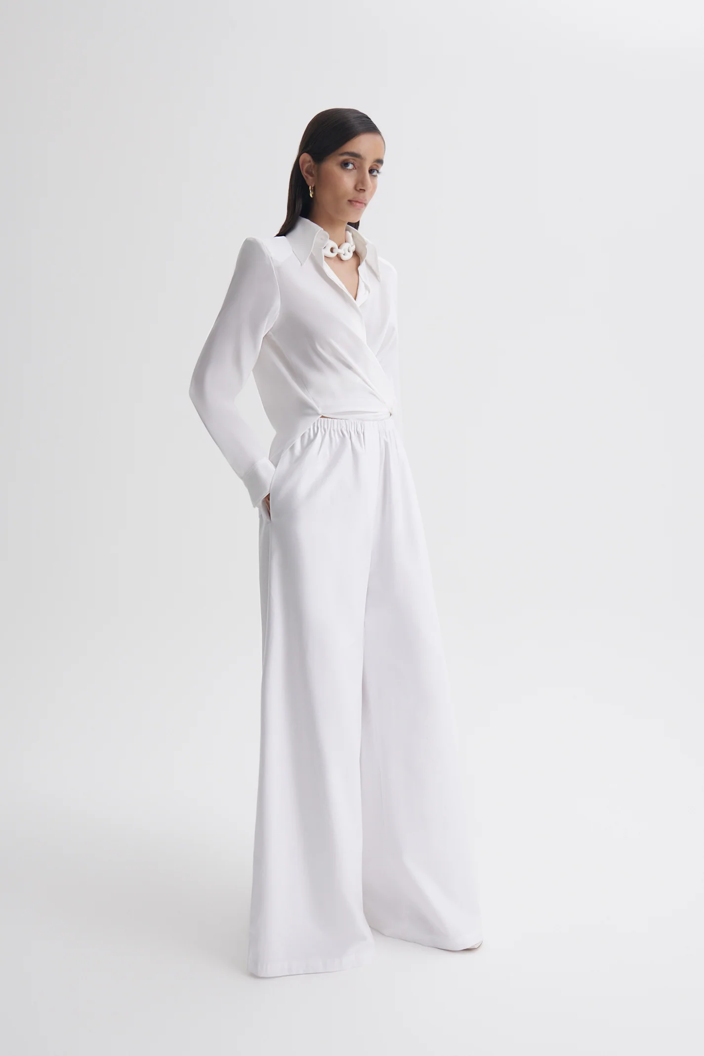 SOFT WIDE LEG TROUSER - Image 4