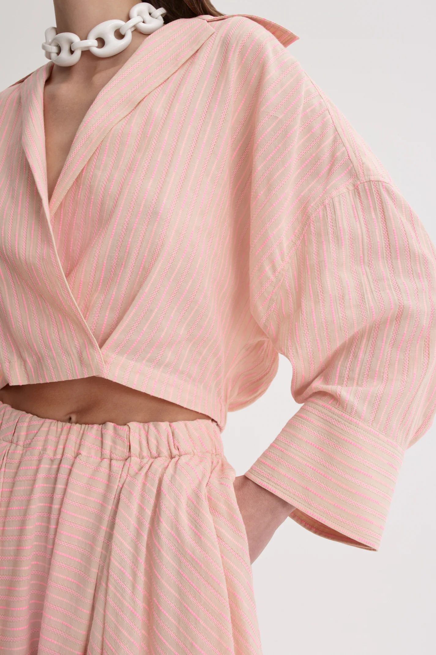 STRIPE CUFFED SHIRT - Image 8